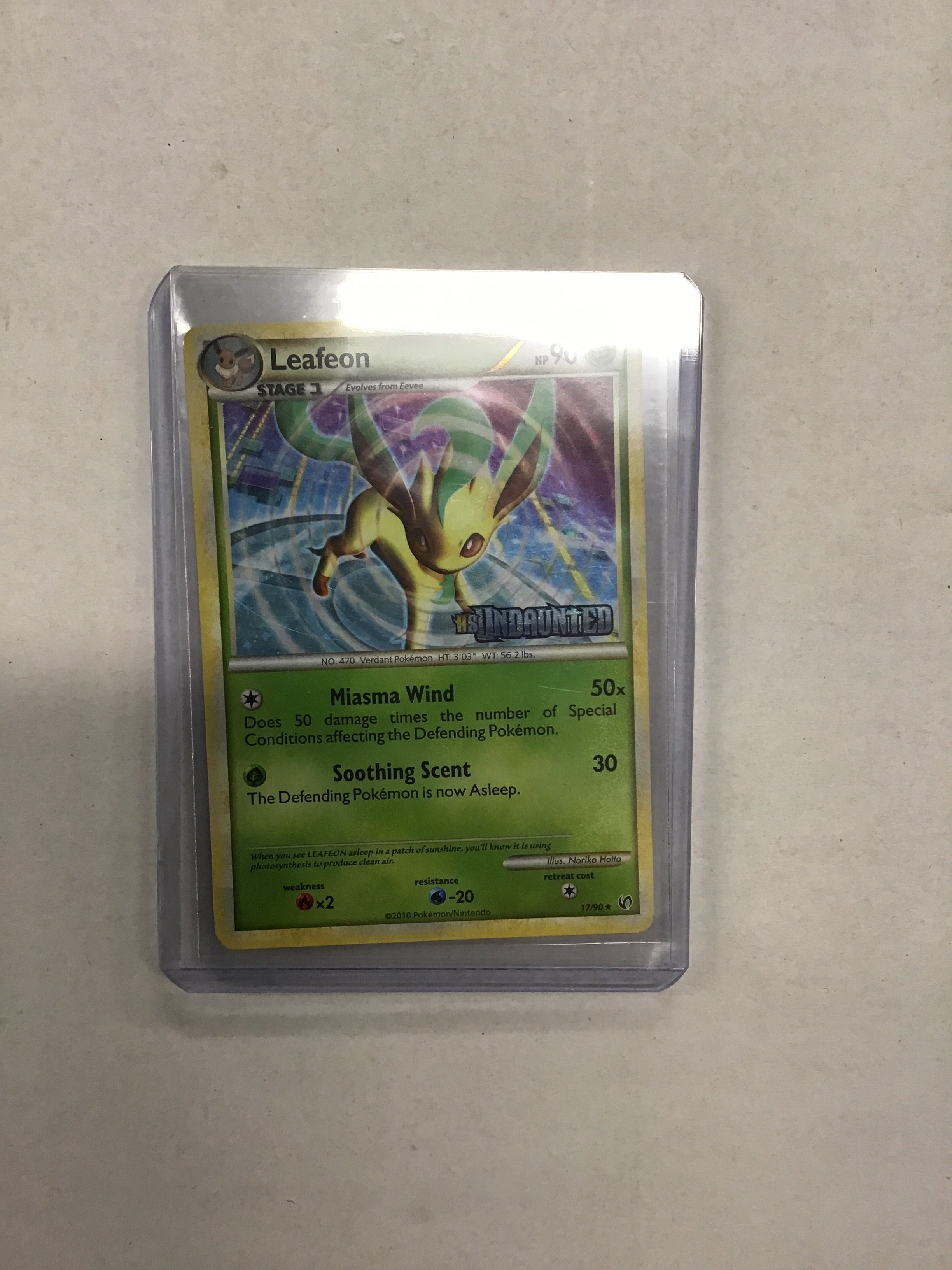 Pokémon TCG - HS Undaunted Leafeon 17/90 LP