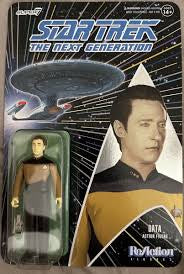 Super7 ReAction Star Trek The Next Generation Data Action Figure