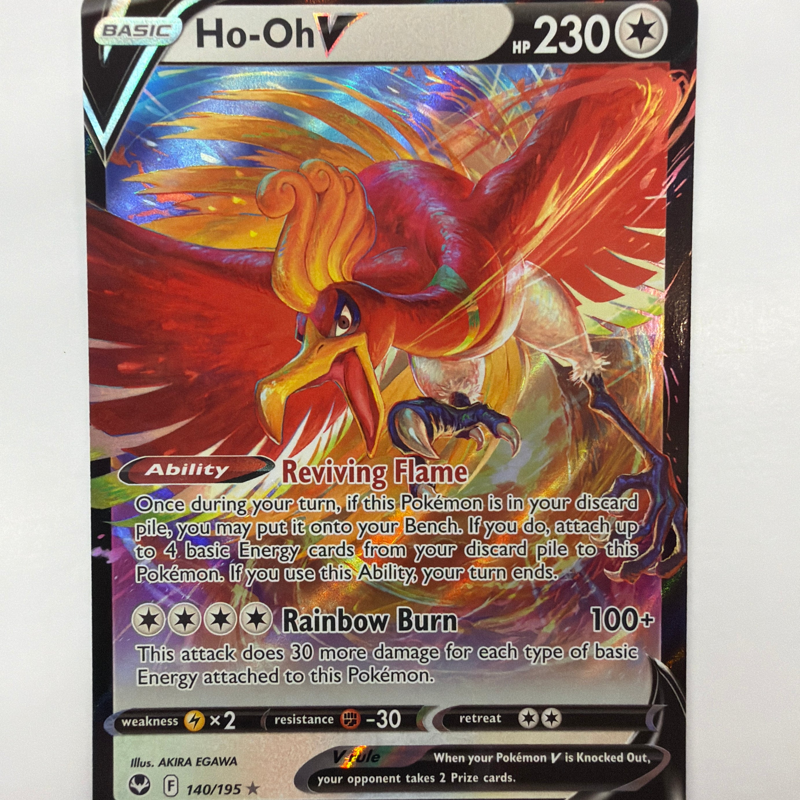 Pokémon TCG - Silver Tempest Ho-Oh V 140/195 NM