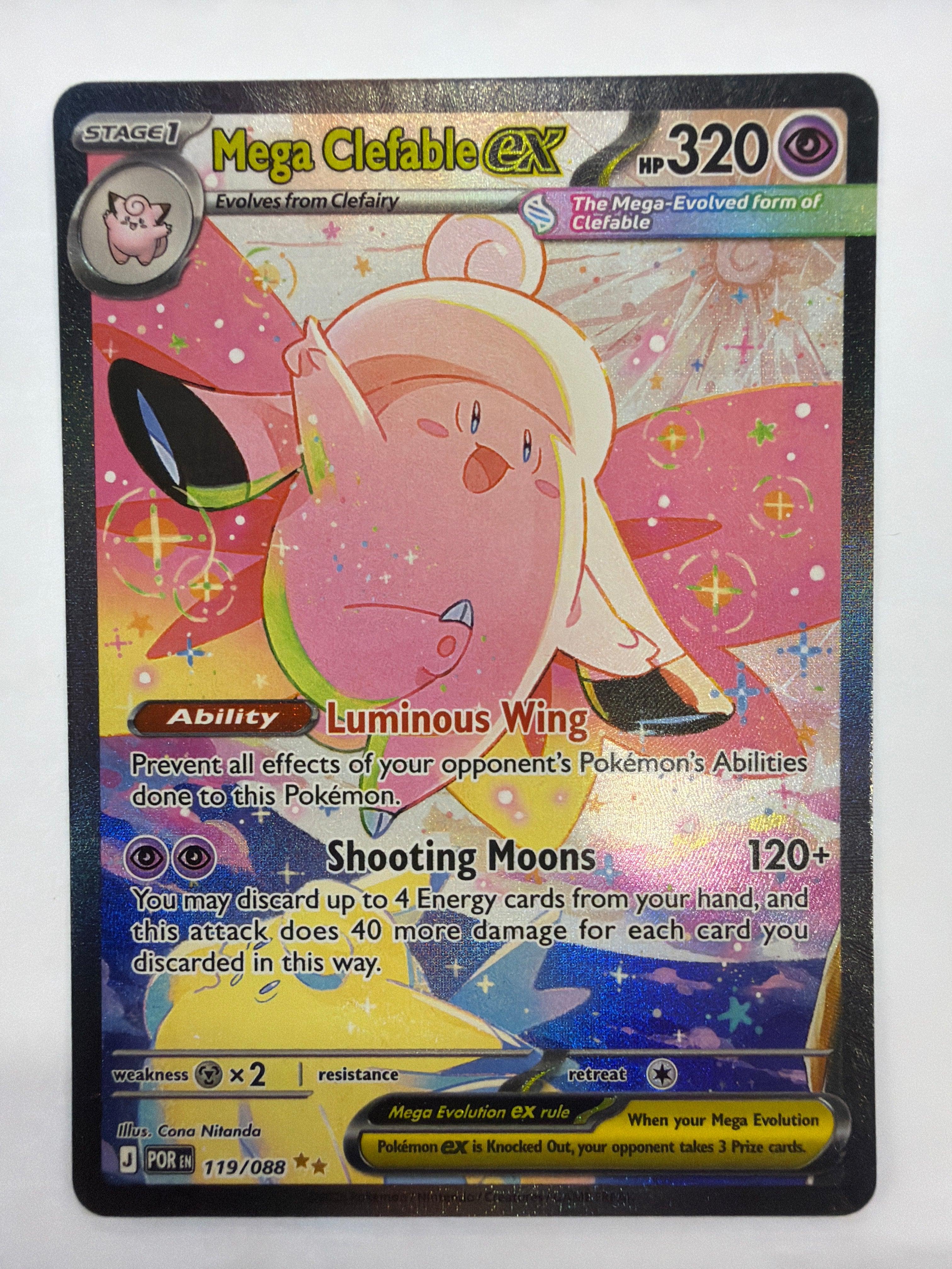 Pokémon TCG - Perfect Order Mega Clefable ex 119/088 NM