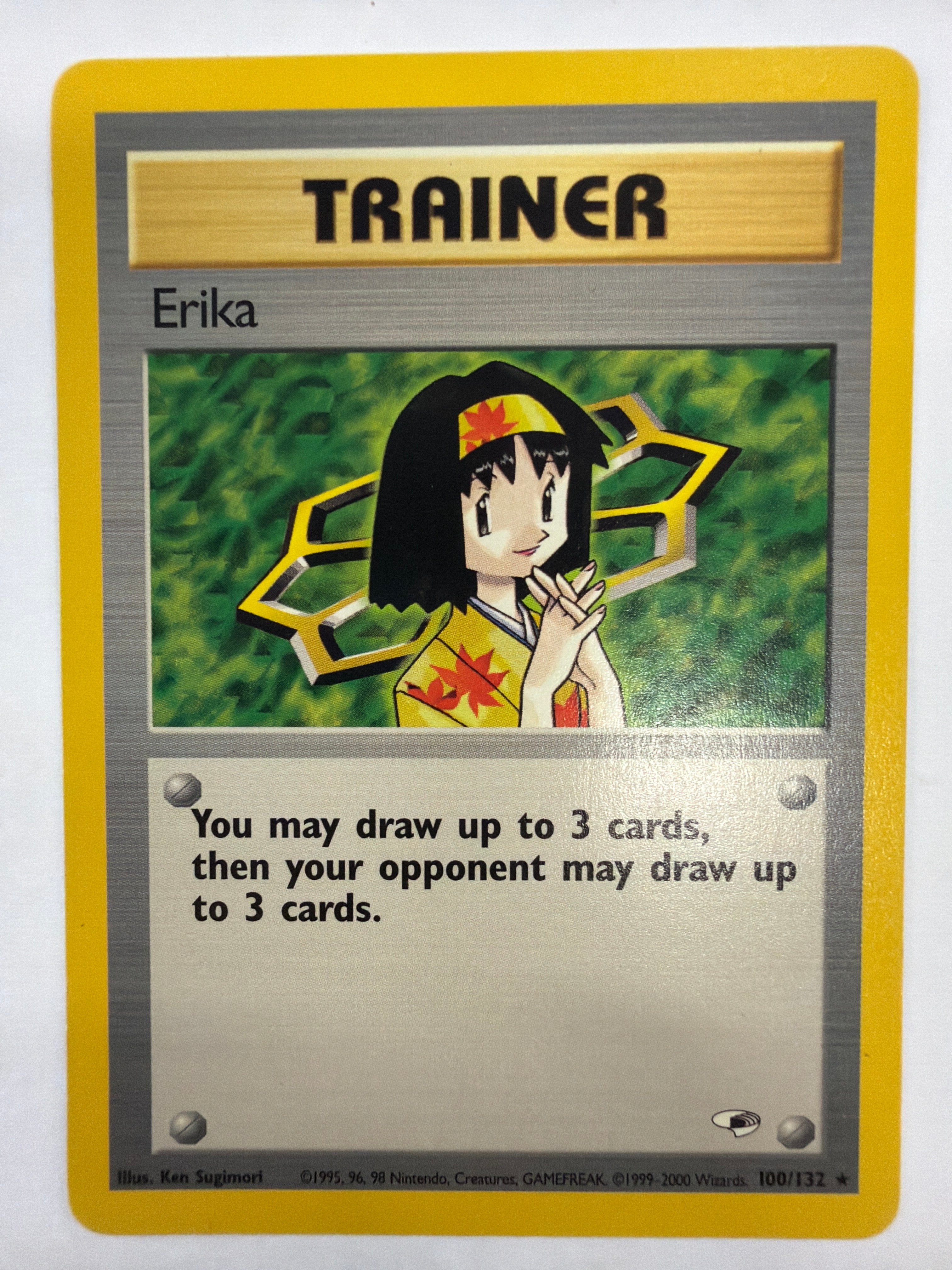 Pokémon TCG - Gym Heroes Unlimited Erika 100/132 Non-Holo NM