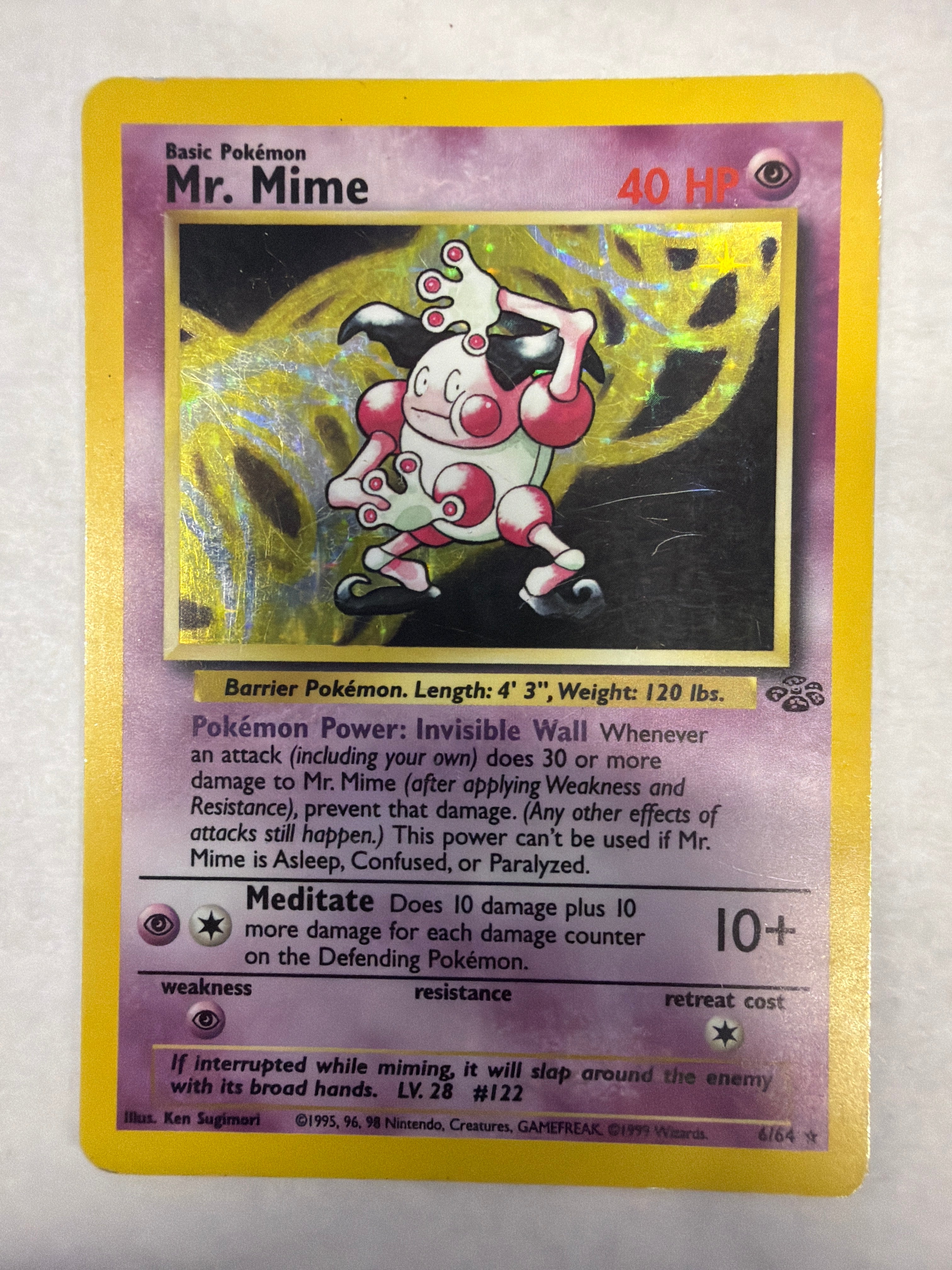 Pokémon TCG - Jungle Unlimited Mr. Mime 6/64 Holo HP