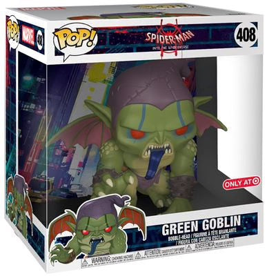 Funko Pop! Marvel Spider-Man Into the Spider-Verse Green Goblin Figure Target Exclusive #408 Jumbo 10 Inch
