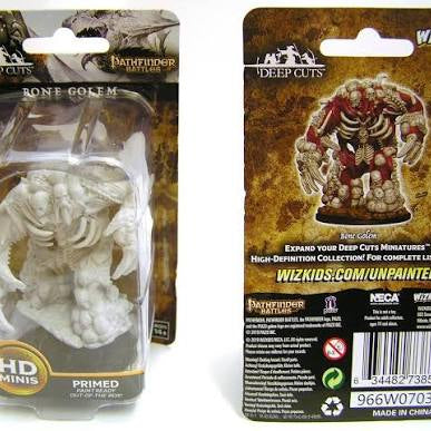 Neca Wizkids Pathfinder Battles Deep Cuts Bone Golem HD Minis Primed Plastic Figures