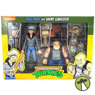 Neca Reel Toys Nickelodeon Teenage Mutant Ninja Turtles Tall Thug and Short Gangster 2 Pack Action Figures