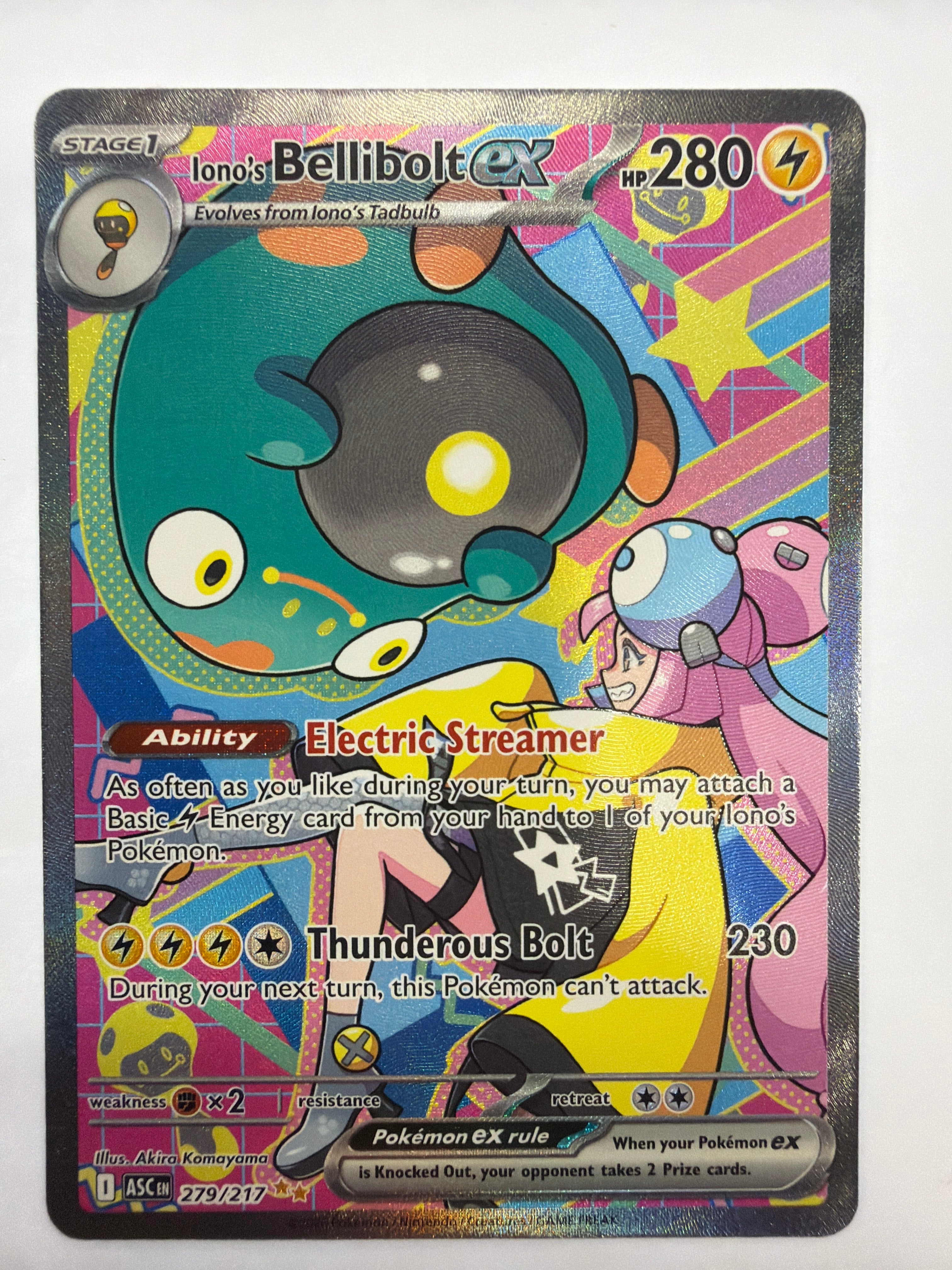 Pokémon TCG - Ascended Heroes Iono's Bellibolt ex 279/217 NM