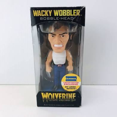 Funko Wacky Wobbler Bobble-Head Wolverine Blockbuster Limited Edition Exclusive