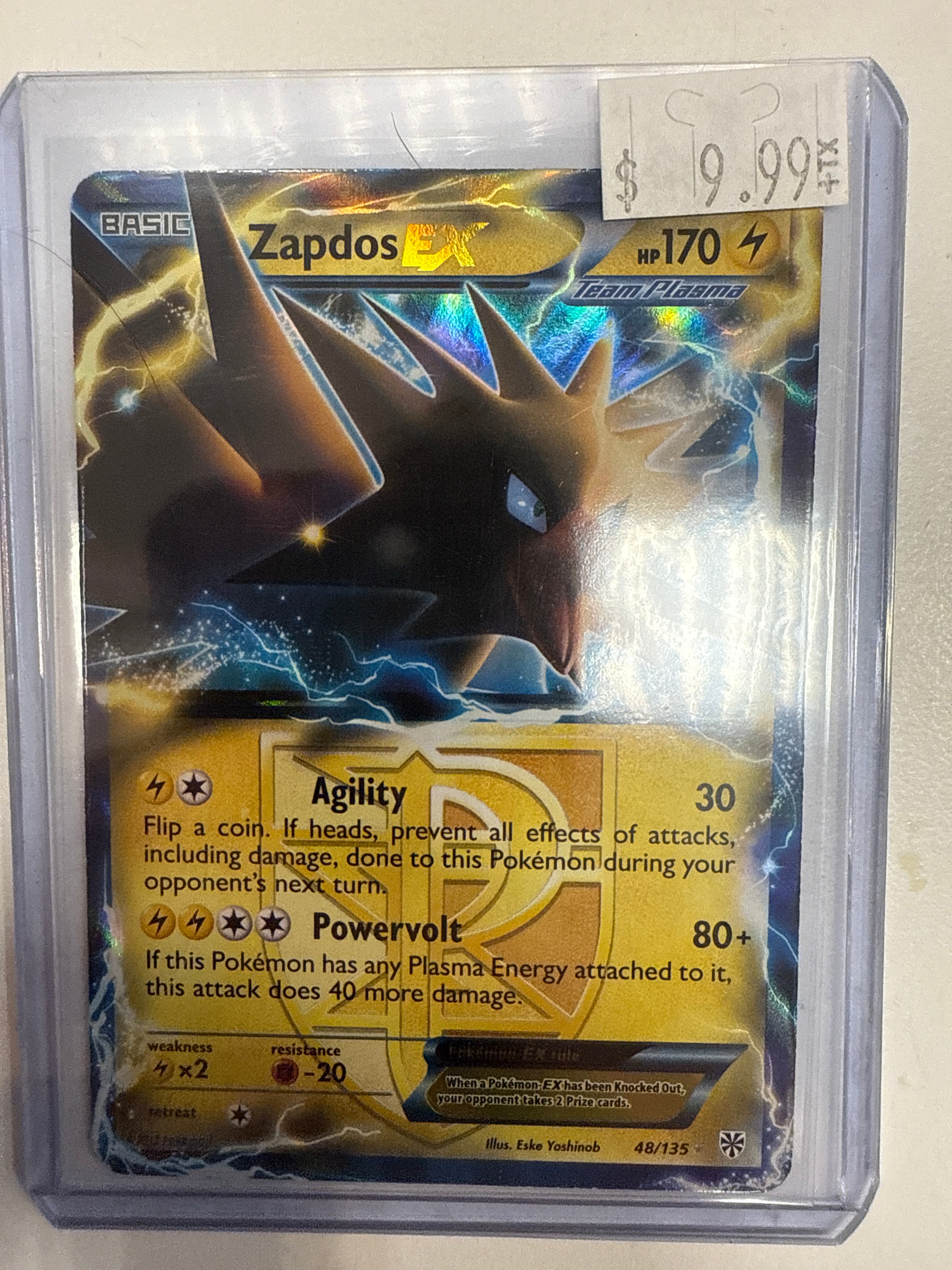 Pokemon TCG Zapdos EX 48-135 Plasma Storm Ultra Rare NM True Believers Gaming and Collectibles Pokemon TCG Zapdos EX 48-135 Plasma Storm Ultra Rare NM True Believers Gaming and Collectibles