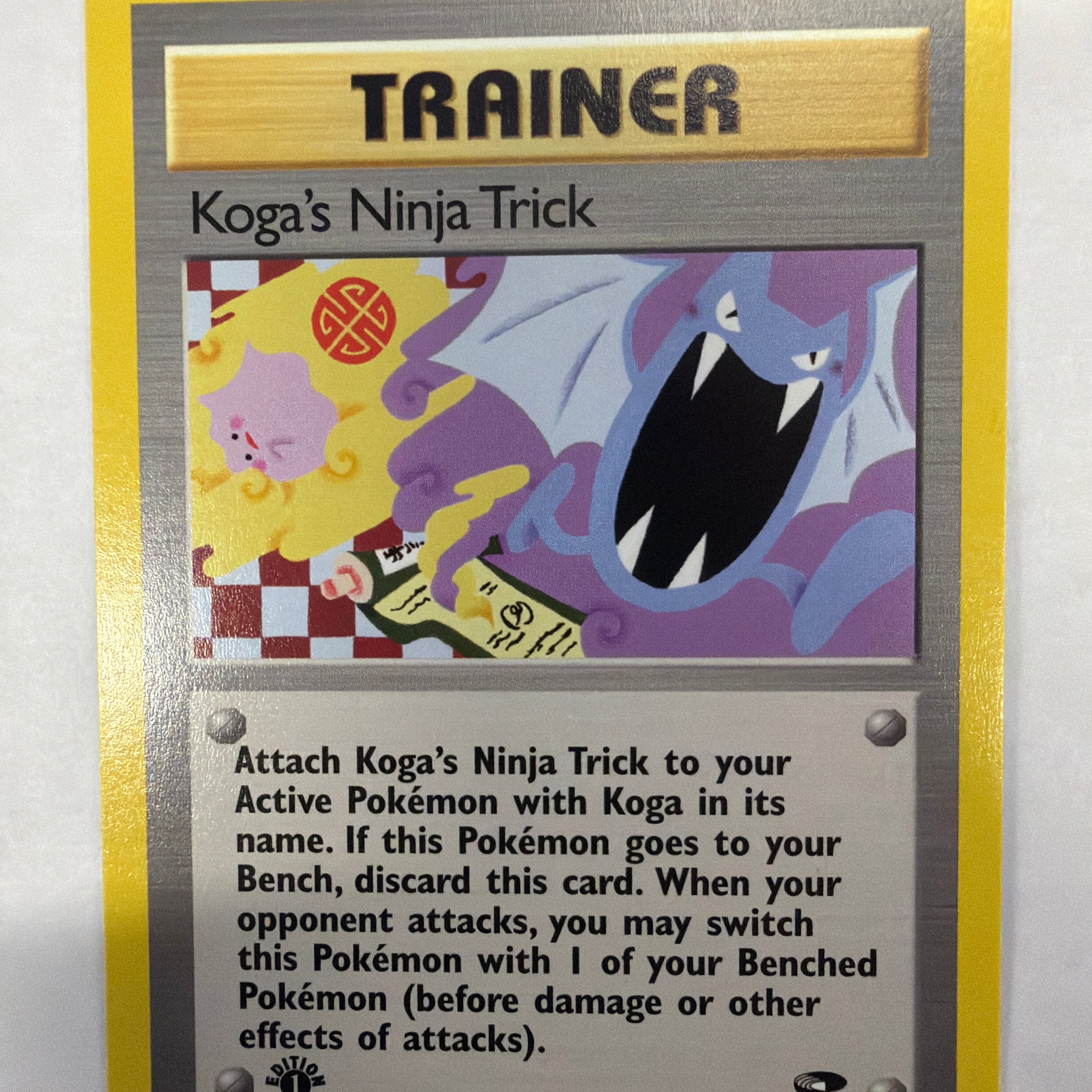 Pokémon TCG - Gym Challenge 1st Edition Koga's Ninja Trick 115/132 Non-Holo NM
