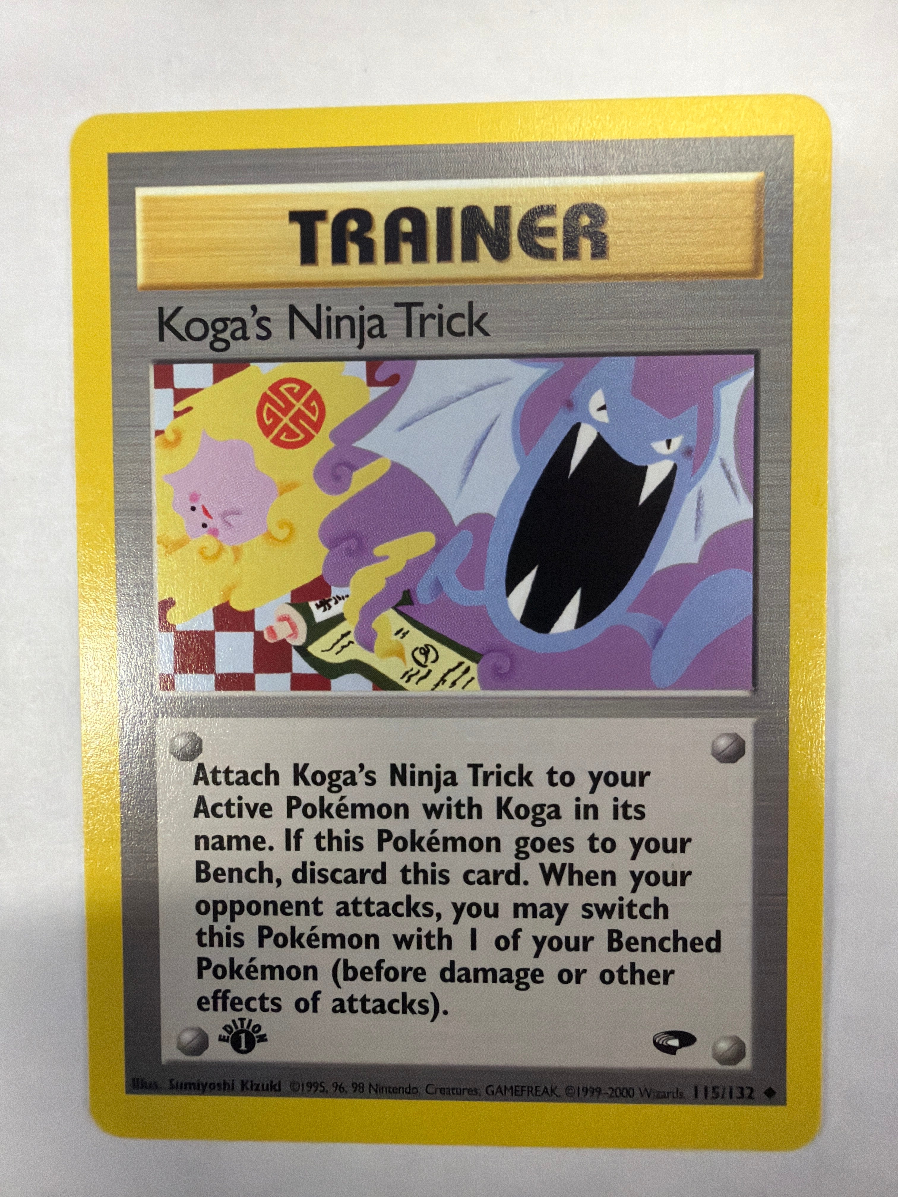 Pokémon TCG - Gym Challenge 1st Edition Koga's Ninja Trick 115/132 Non-Holo NM