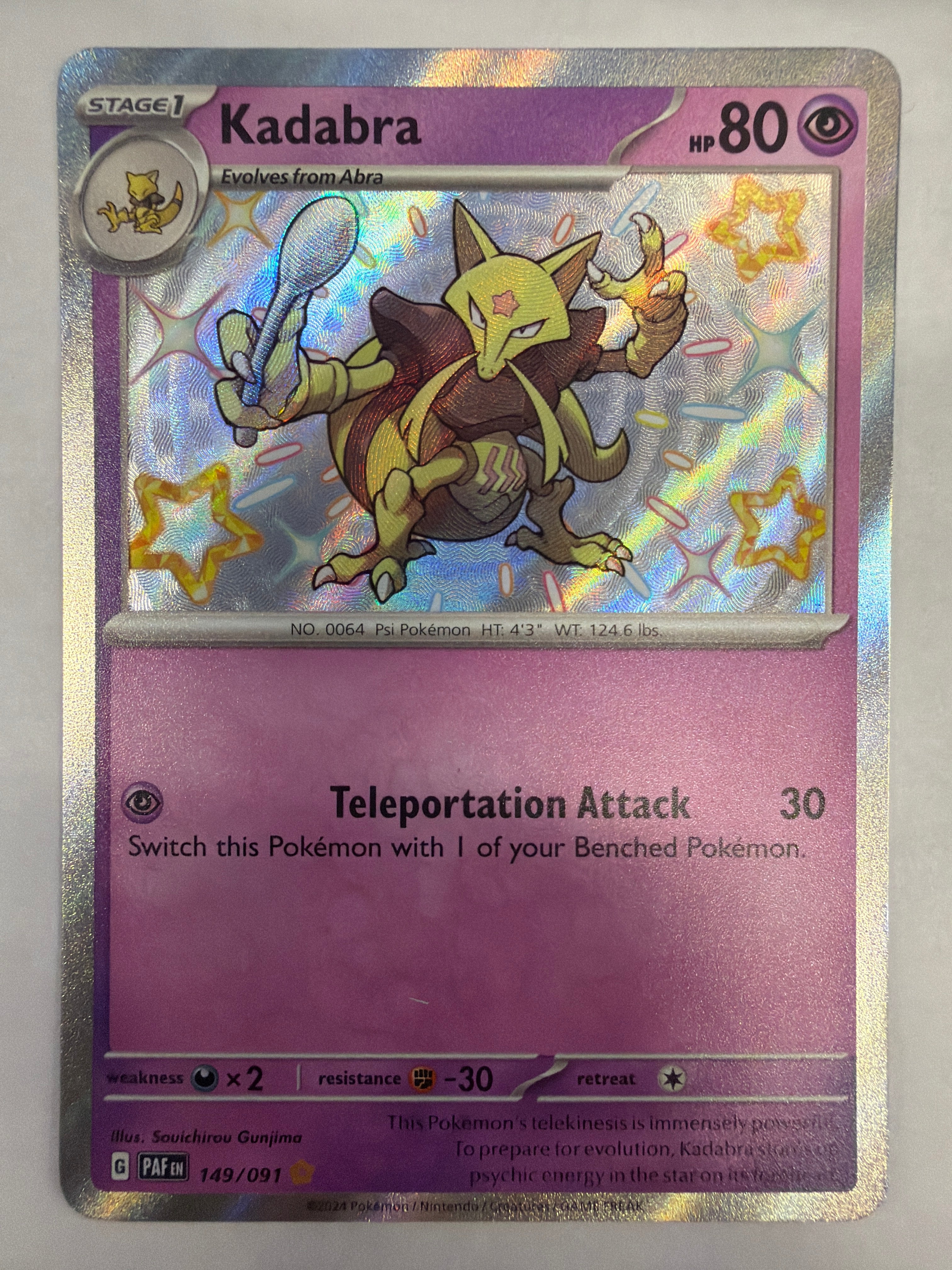 Pokémon TCG - Paldean Fates Kadabra 149/091 NM
