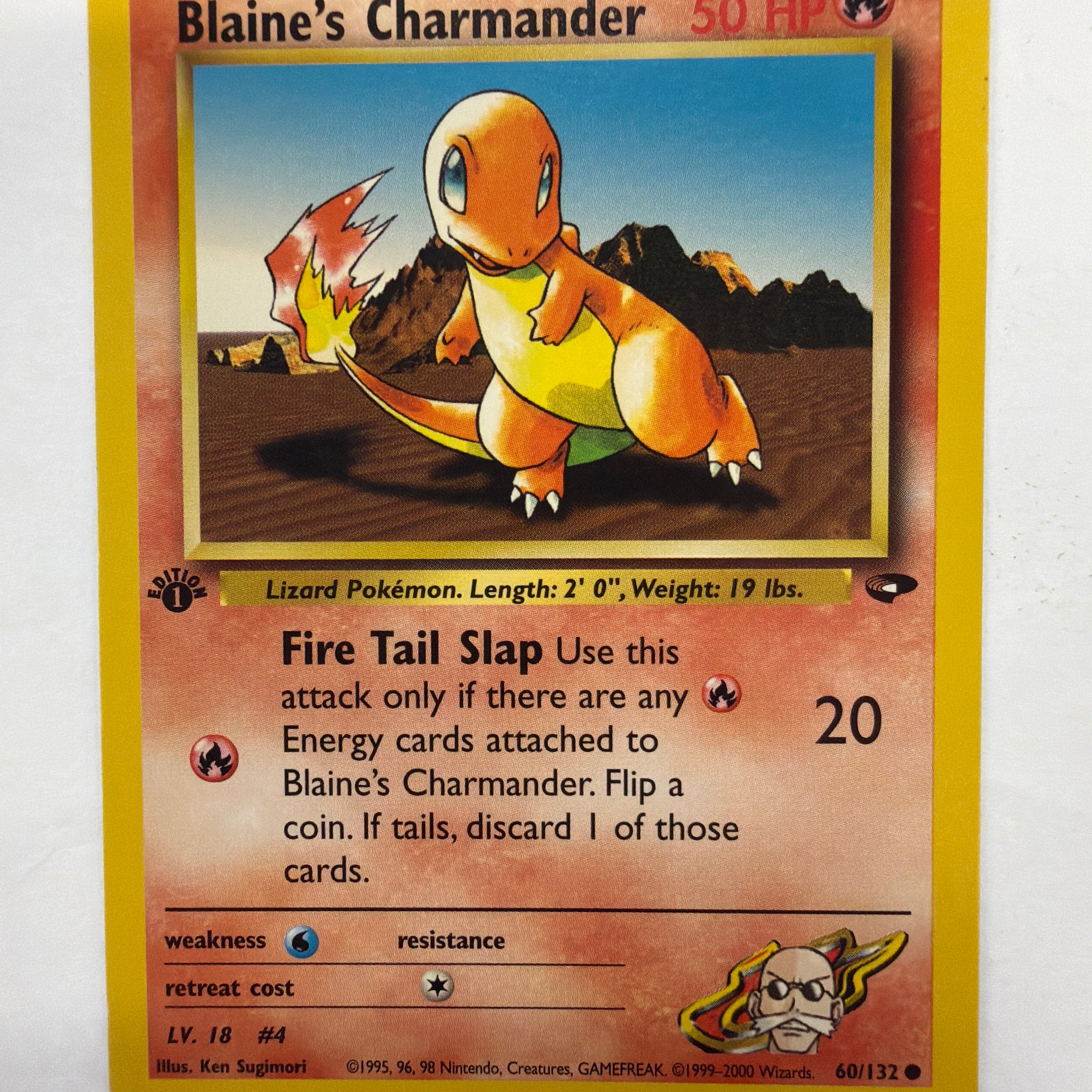 Pokémon TCG - Gym Challenge 1st Edition Blaine's Charmander 60/132 Non-Holo NM