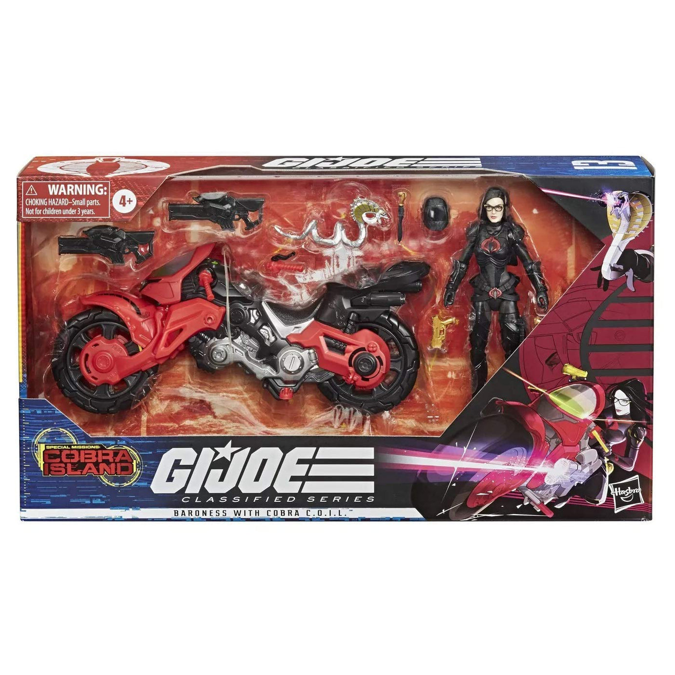 Hasbro GI Joe Classified Series Special Missions: Cobra Island Baroness With Cobra C.O.I.L. 6" Inch Action Figure