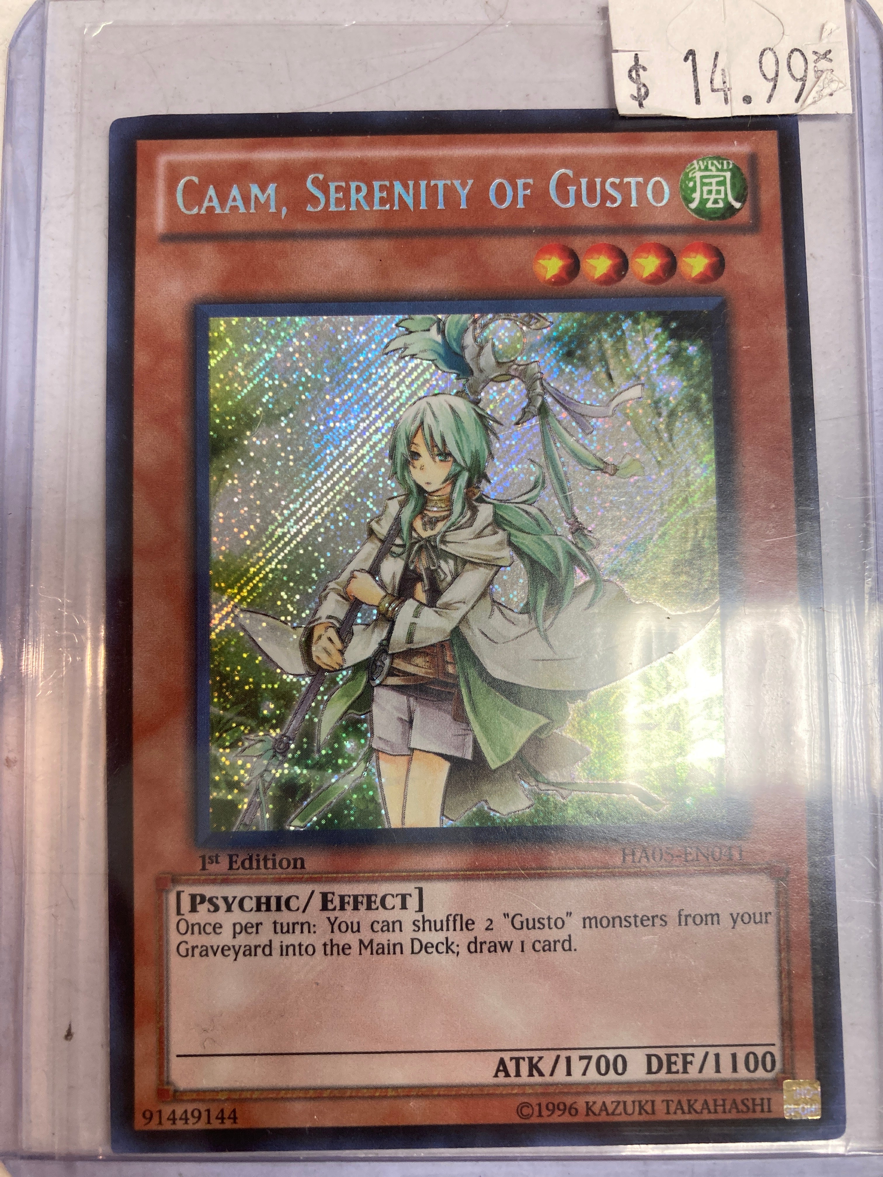 Yugioh TCG Caam Serenity of Gusto HA05-EN041 First Edition Secret Rare –  True Believers Gaming and Collectibles