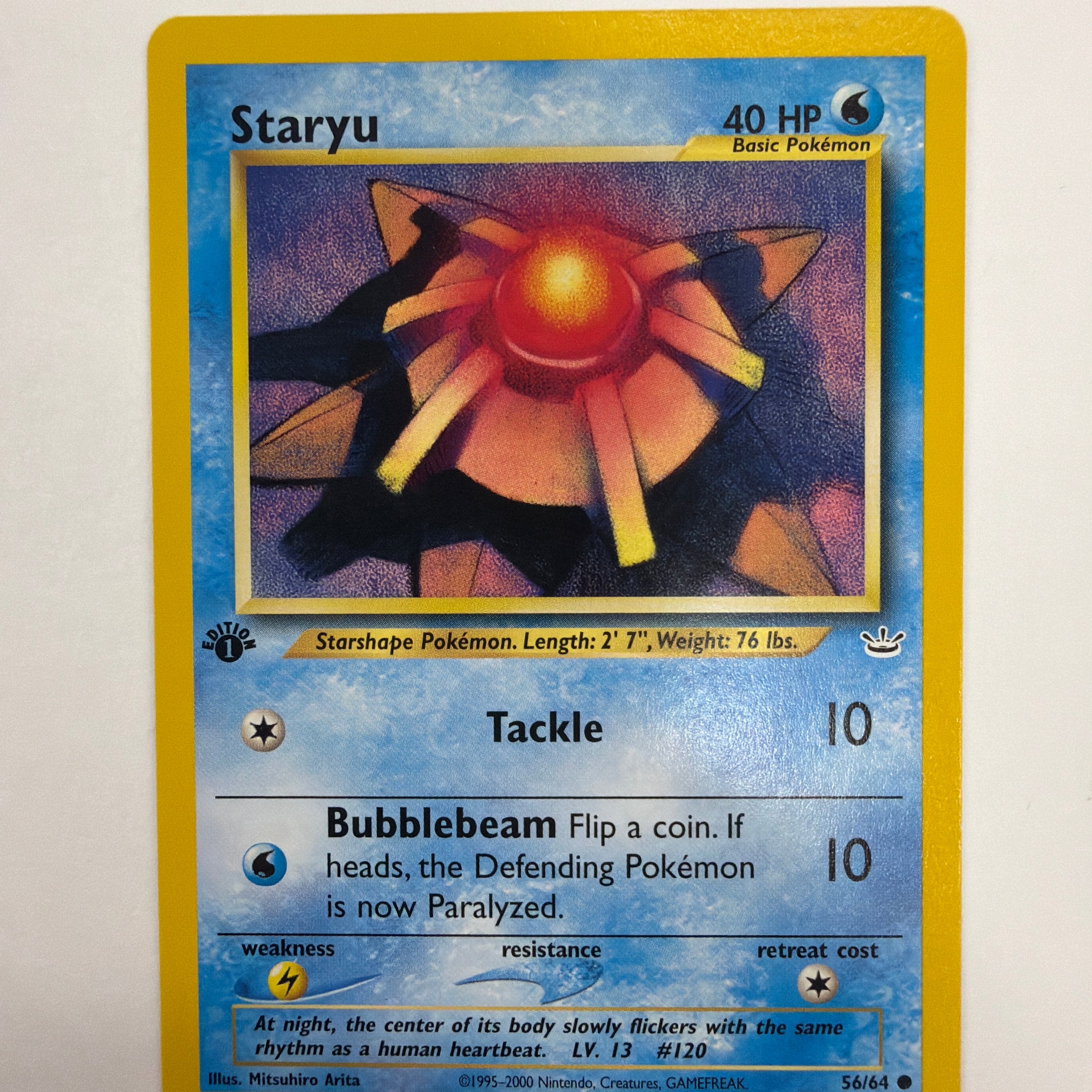 Pokémon TCG - Neo Revelation 1st Edition Staryu 56/64 NM