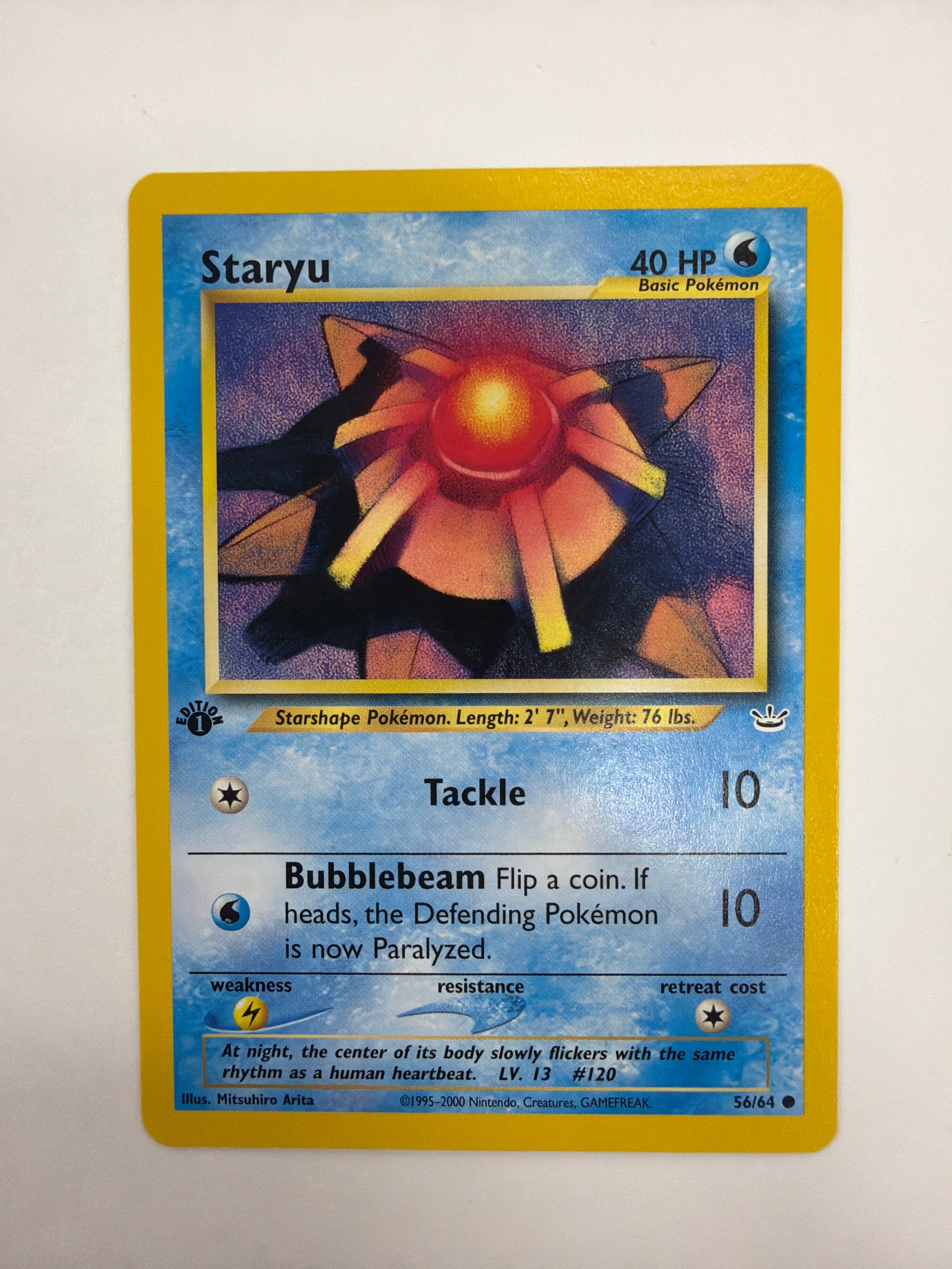 Pokémon TCG - Neo Revelation 1st Edition Staryu 56/64 NM