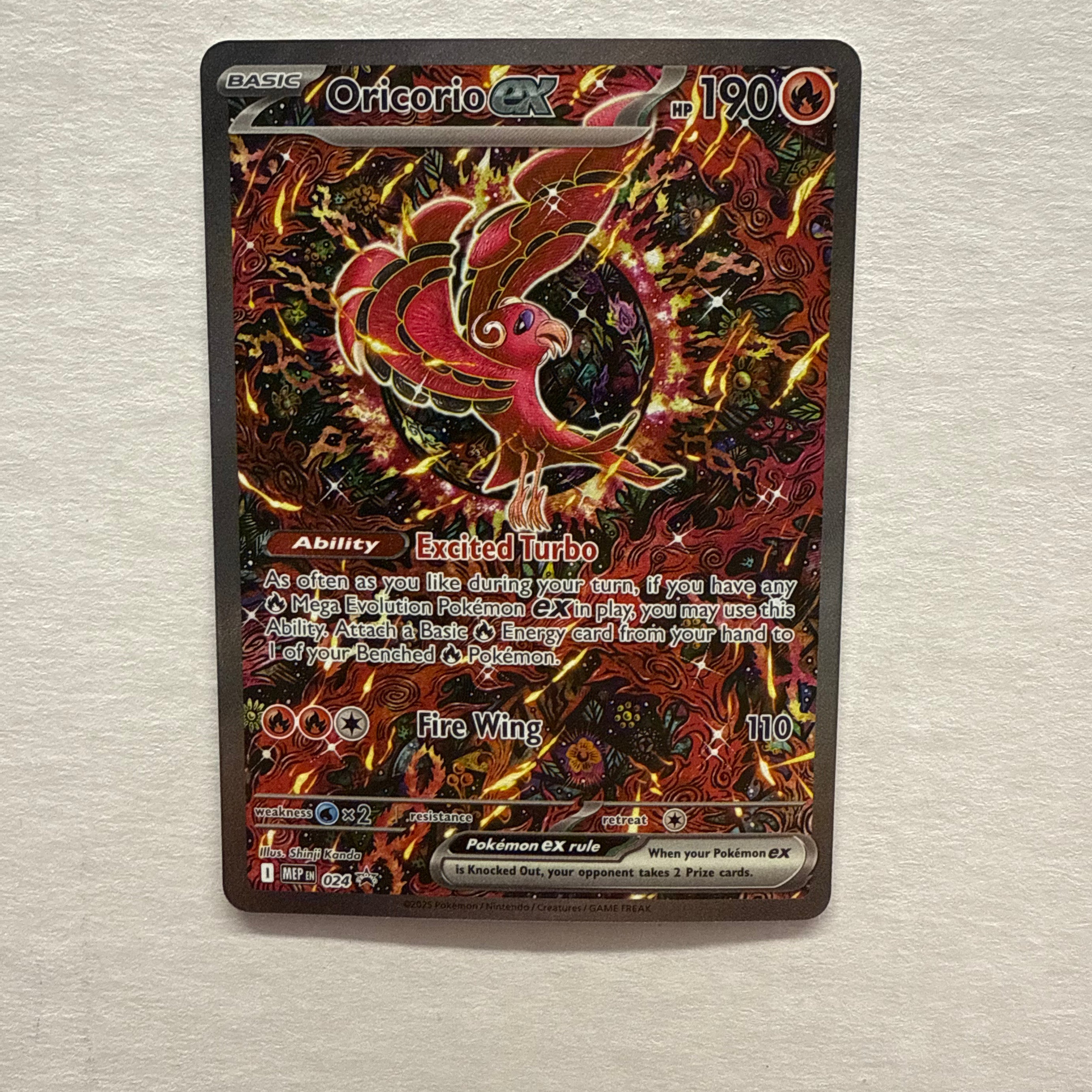 Pokémon TCG - Mega Evolution Promo Oricorio ex 024 NM