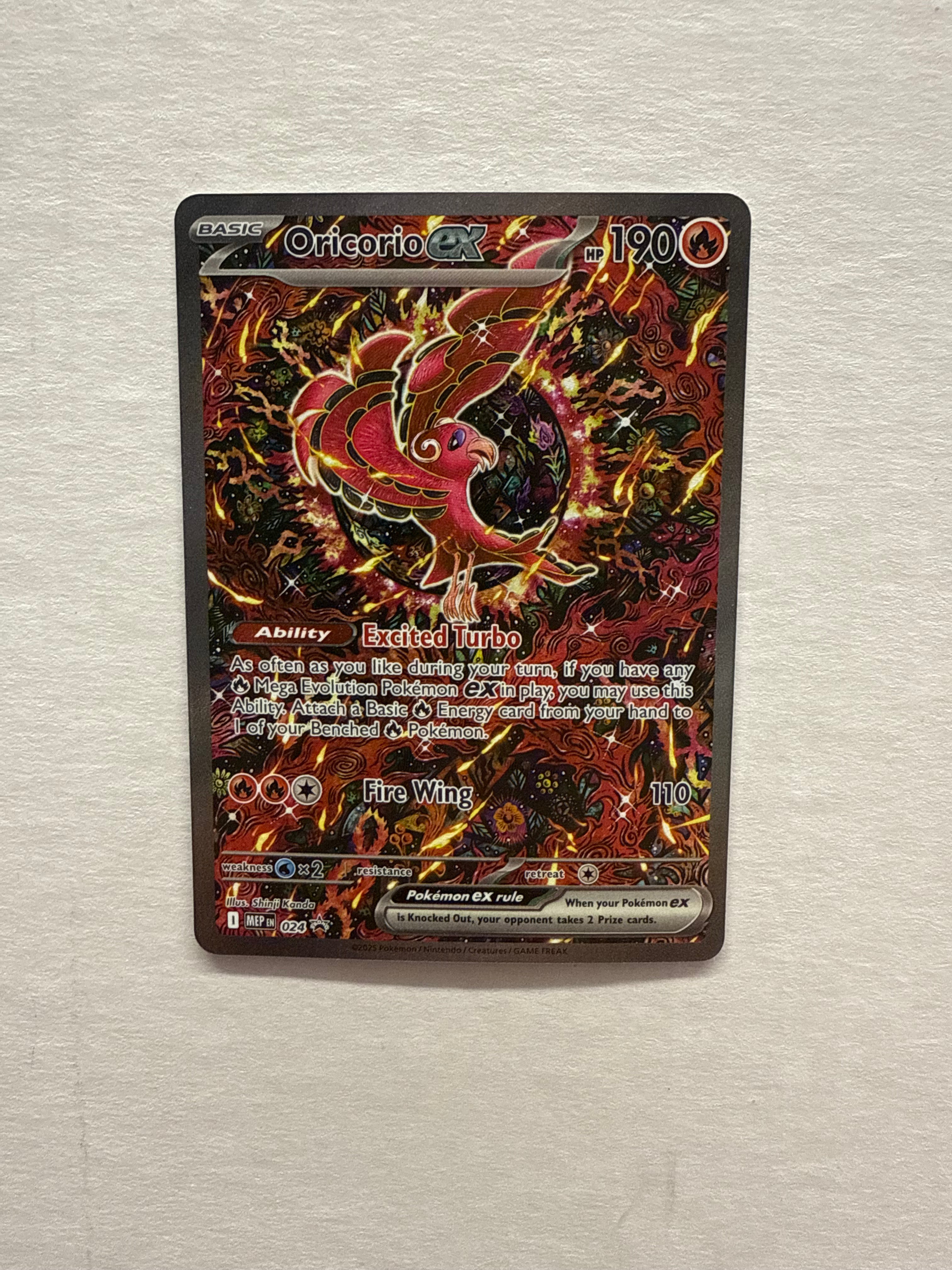 Pokémon TCG - Mega Evolution Promo Oricorio ex 024 NM