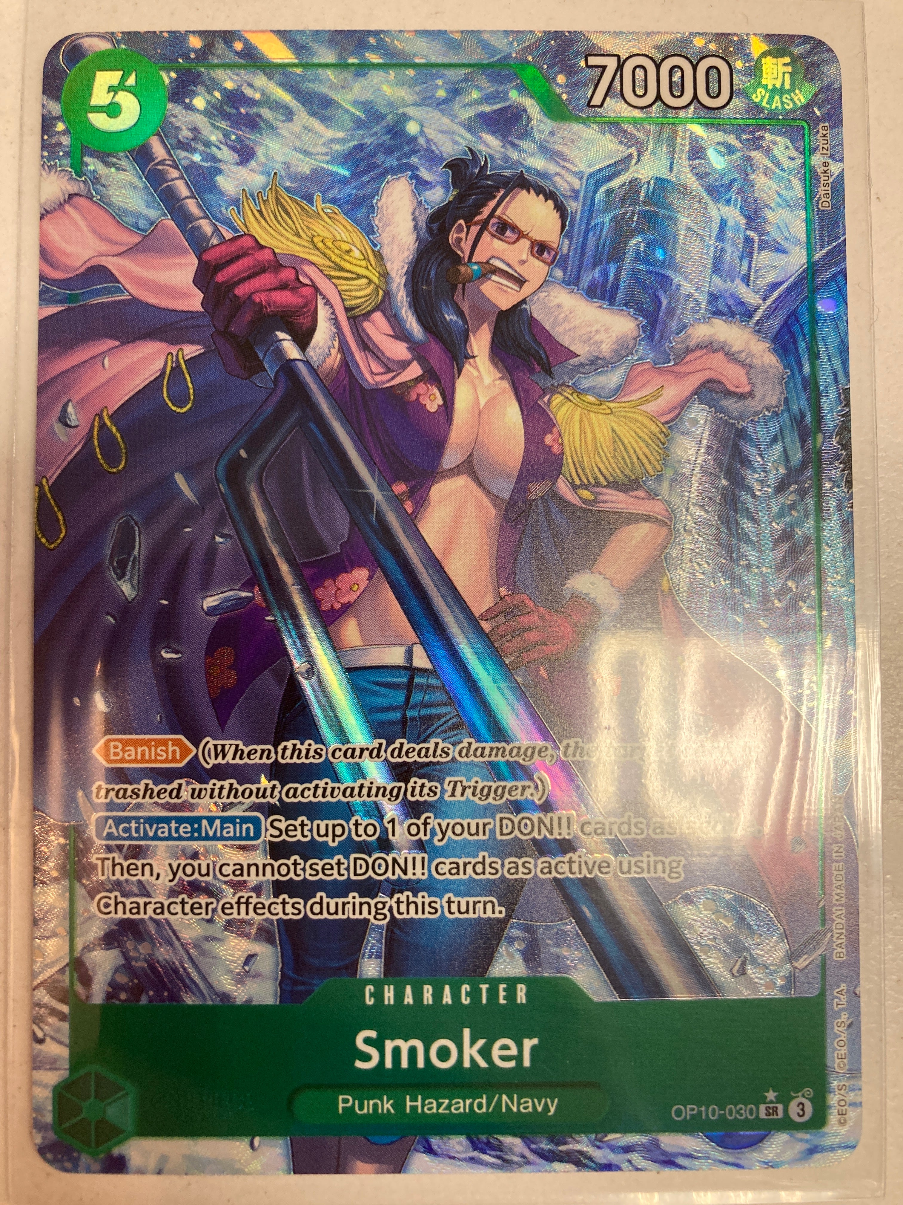 One Piece TCG Smoker OP10-030 SR NM True Believers Gaming and Collectibles One Piece TCG Smoker OP10-030 SR NM True Believers Gaming and Collectibles