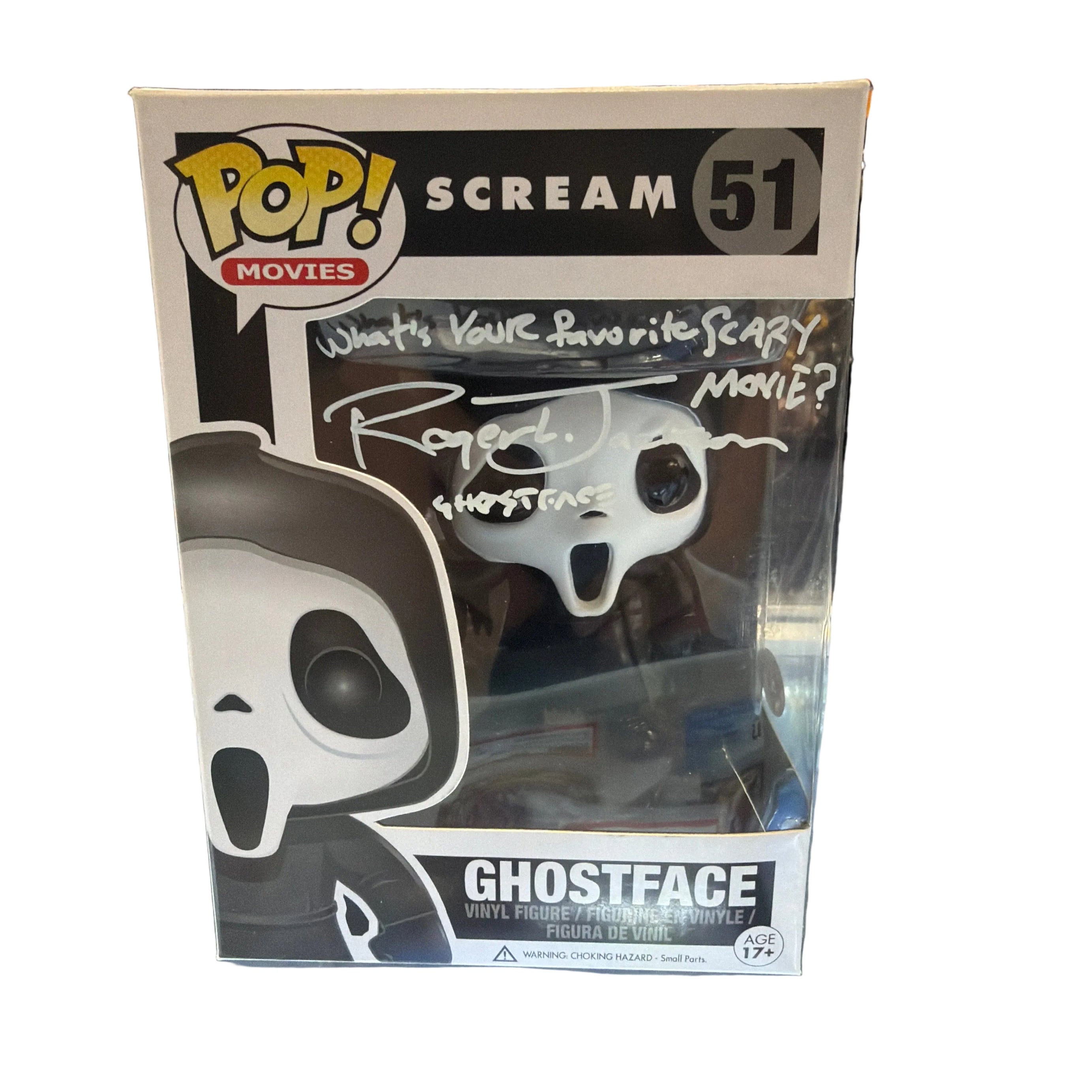SIGNED Funko Pop! Movies Scream GhostFace #51