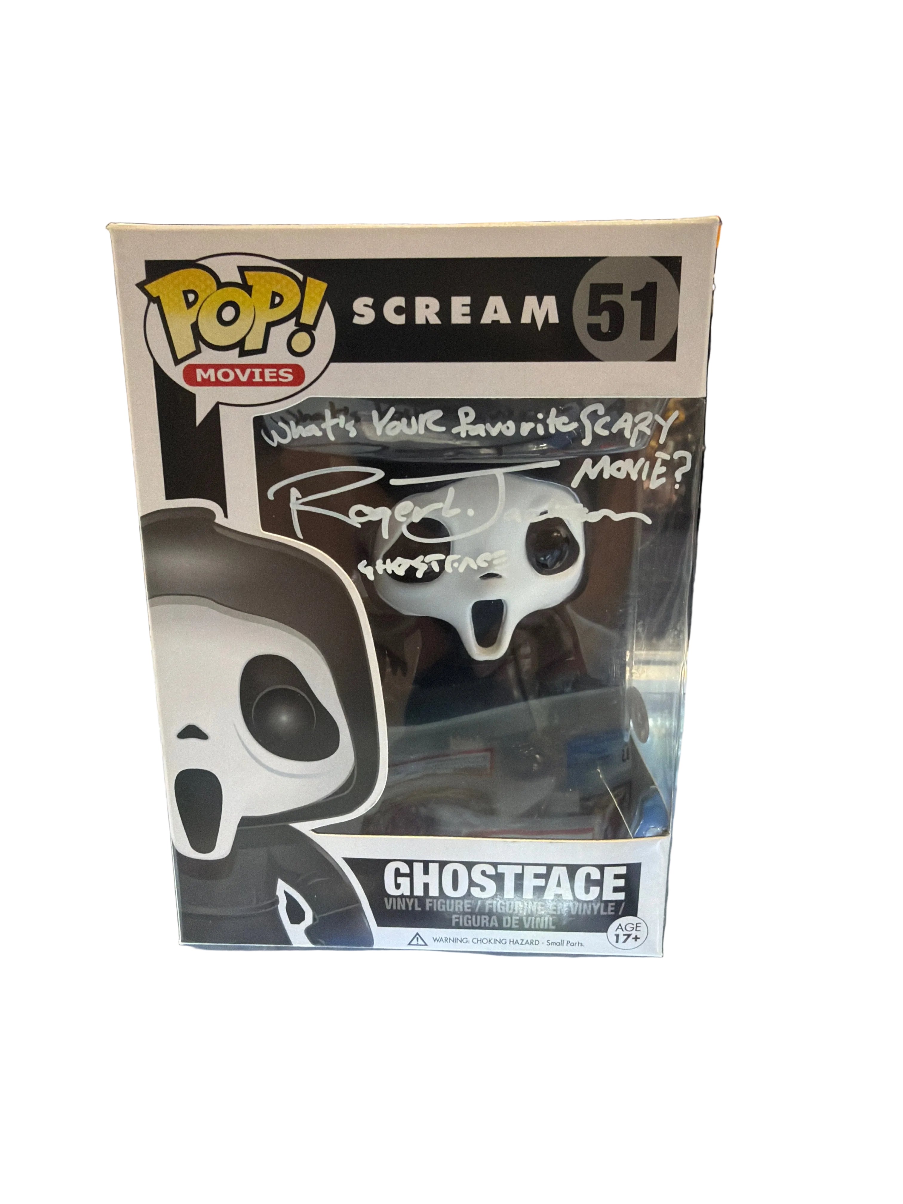SIGNED Funko Pop! Movies Scream GhostFace #51