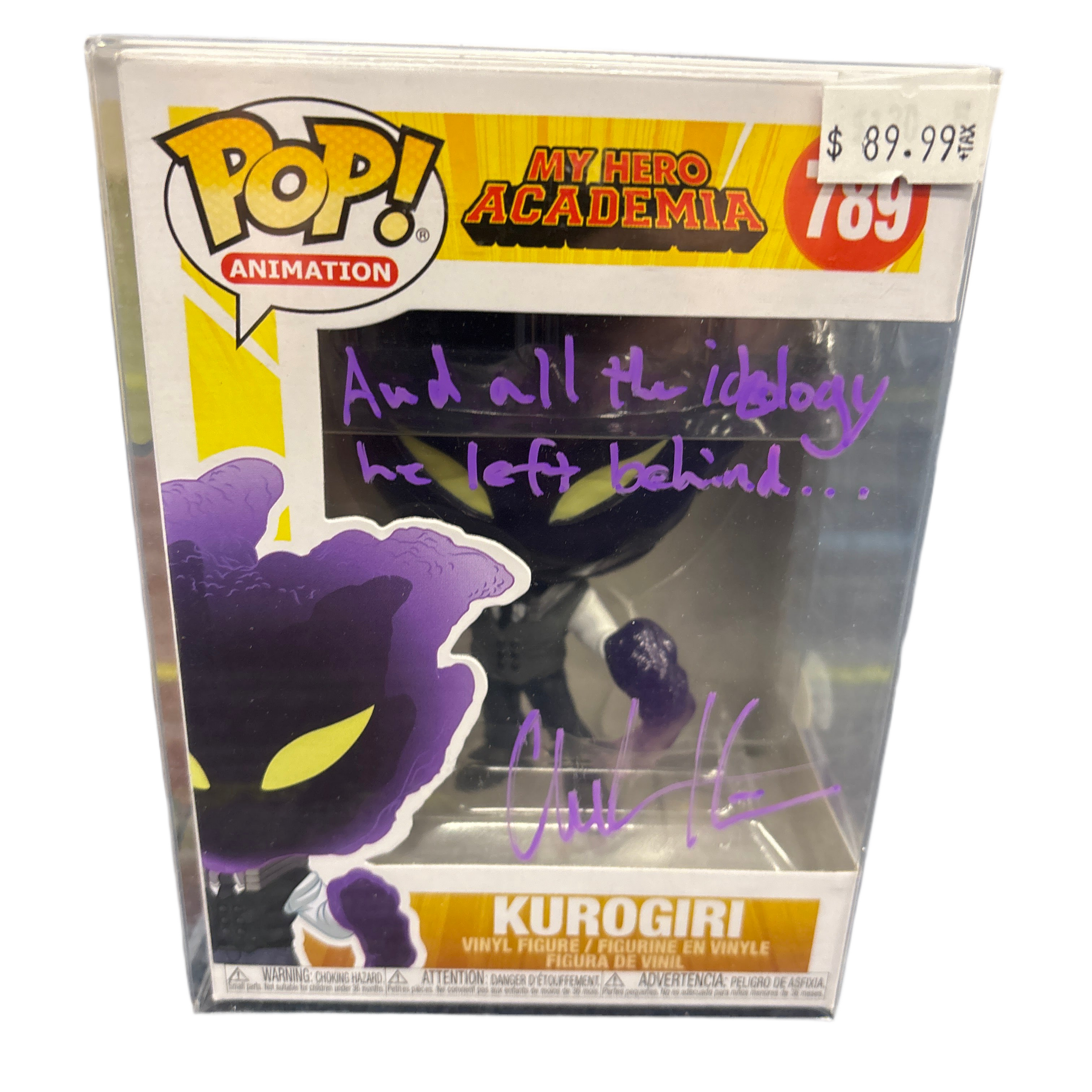 SIGNED Funko Pop! Animation My Hero Academia Kurogiri #789