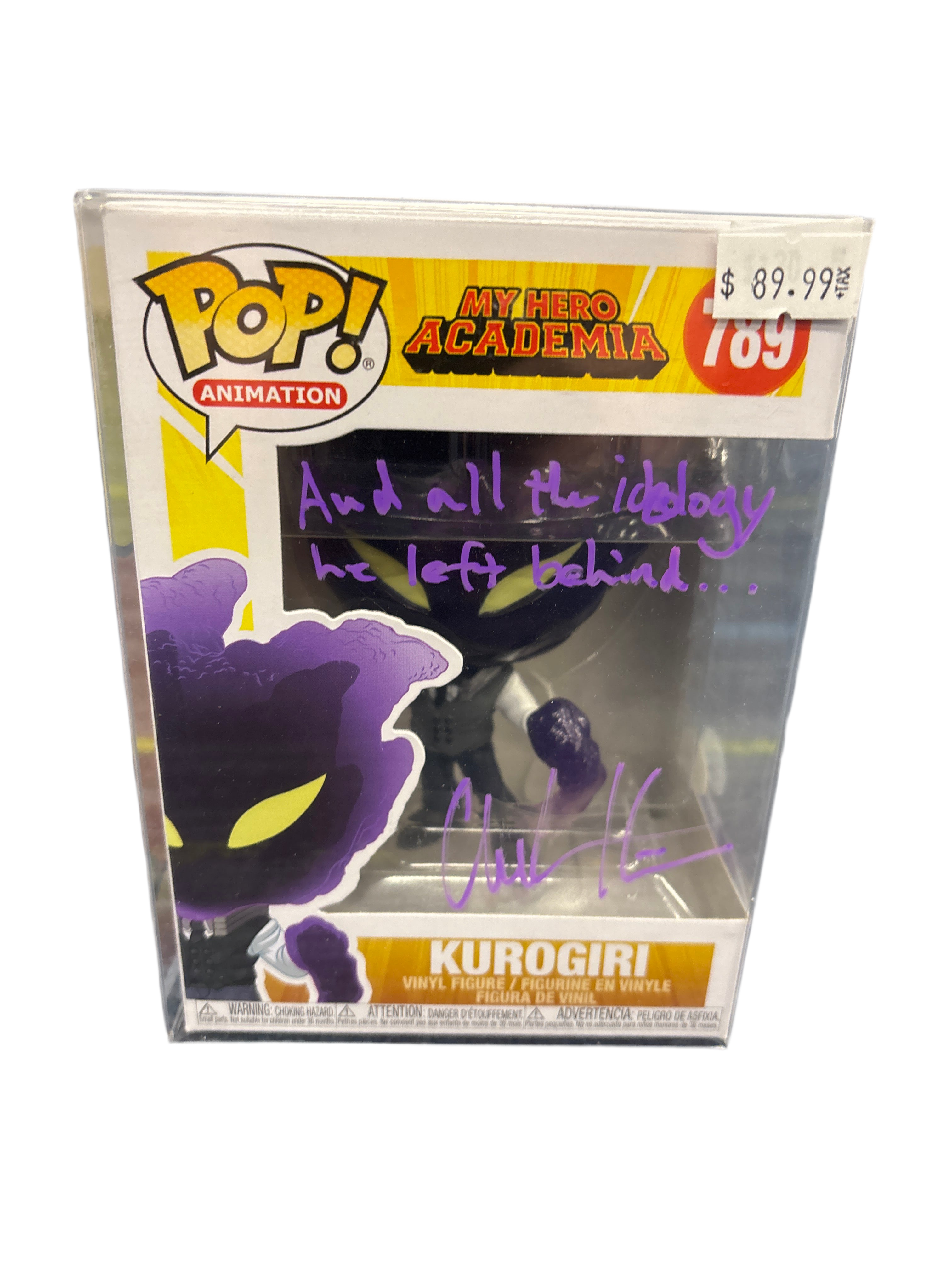 SIGNED Funko Pop! Animation My Hero Academia Kurogiri #789