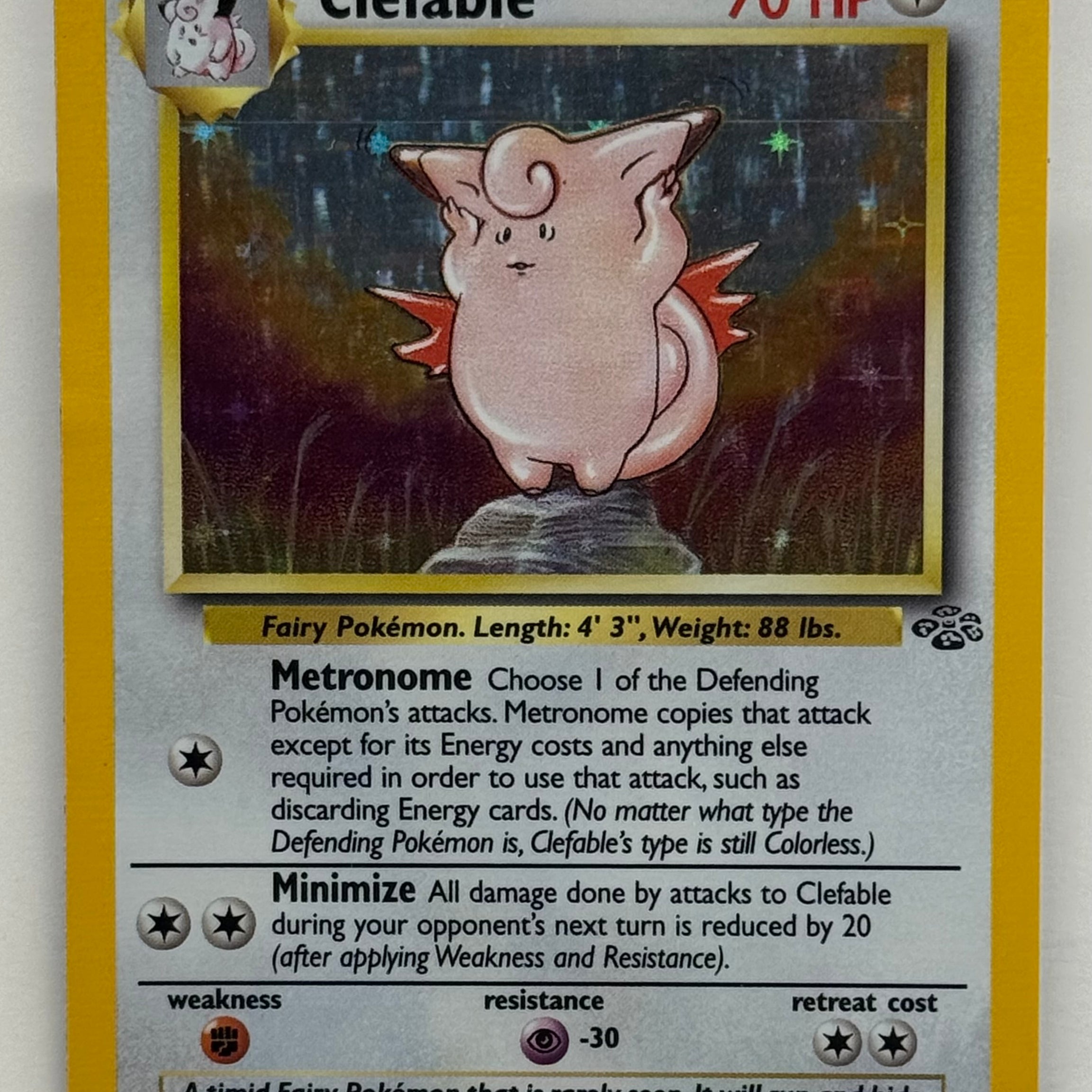 Pokémon TCG - Jungle Unlimited Clefable Holo 1/64 NM