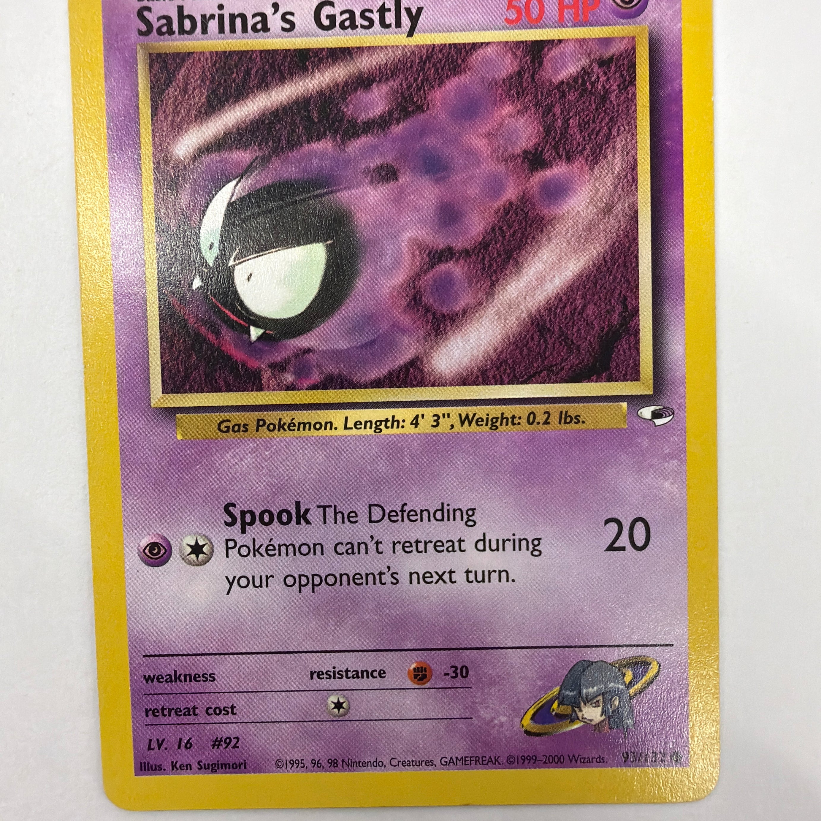 Pokémon TCG - Gym Heroes Unlimited Sabrina's Gastly 93/132 Non-Holo NM