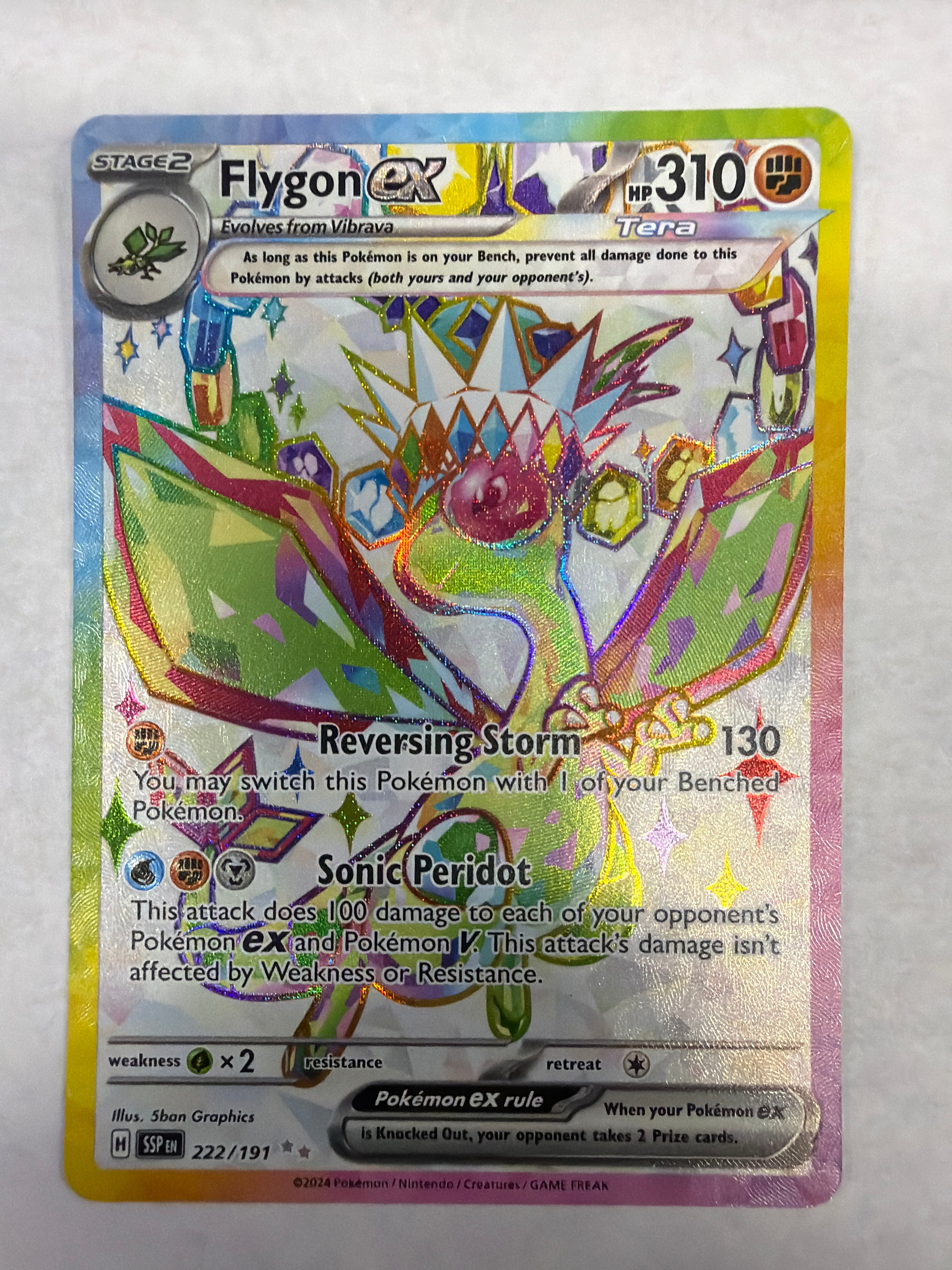 Pokémon TCG - Surging Sparks Flygon ex 222/191 NM
