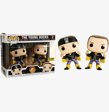 Funko Pops! King of Sports New Japan Pro-Wrestling The Young Bucks Hot Topic 2 Pack