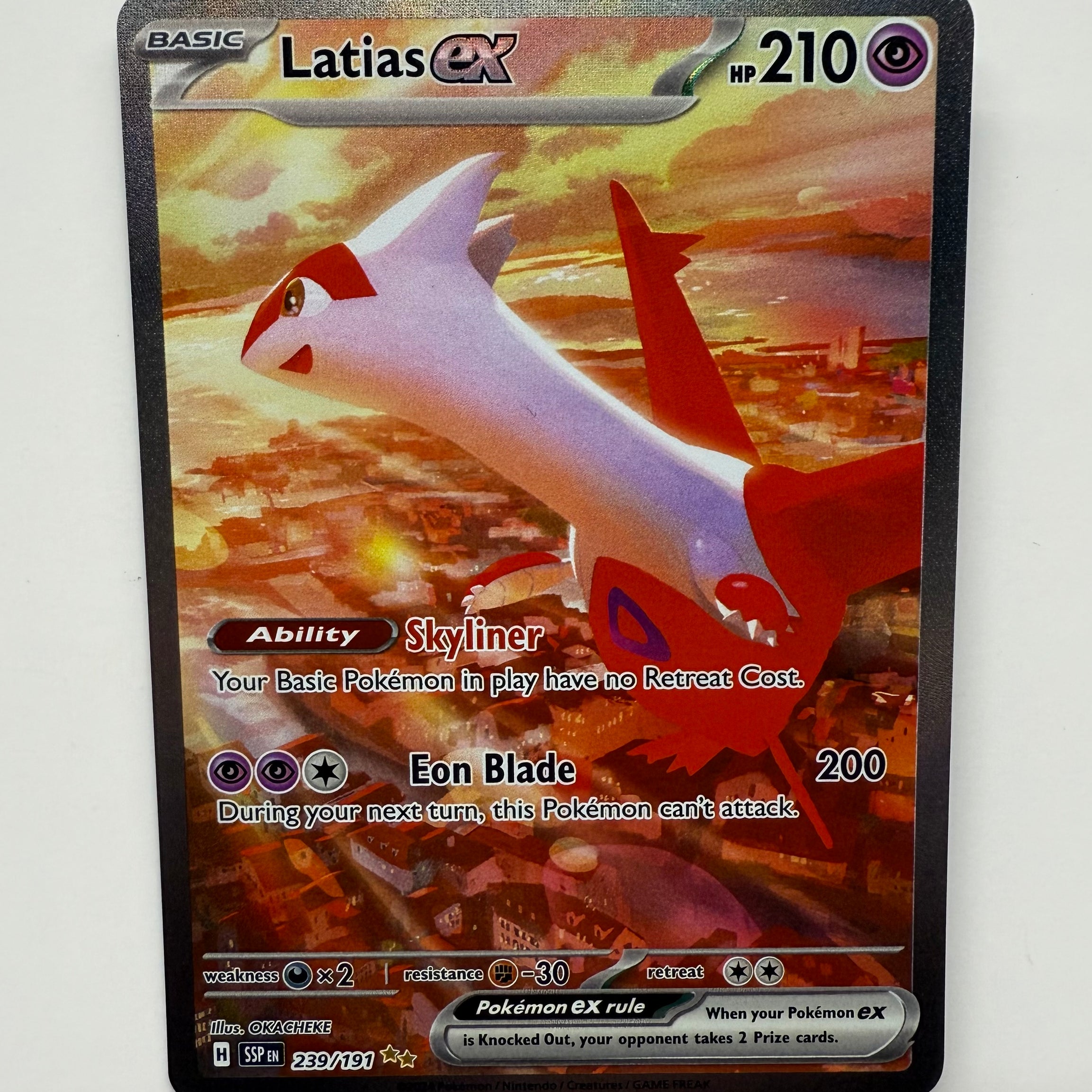 Pokémon TCG - Surging Sparks Latias EX 239/191 NM