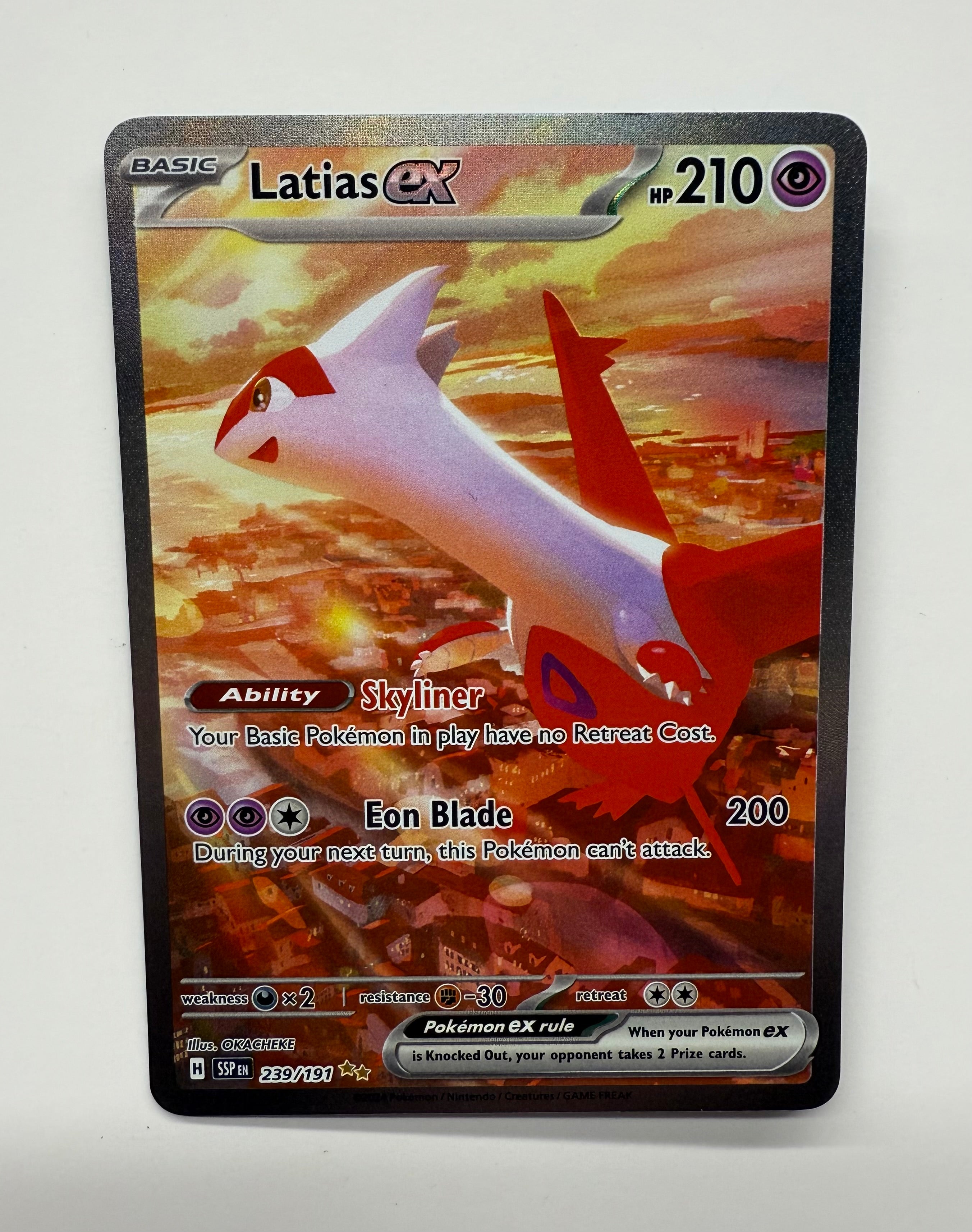 Pokémon TCG - Surging Sparks Latias EX 239/191 NM