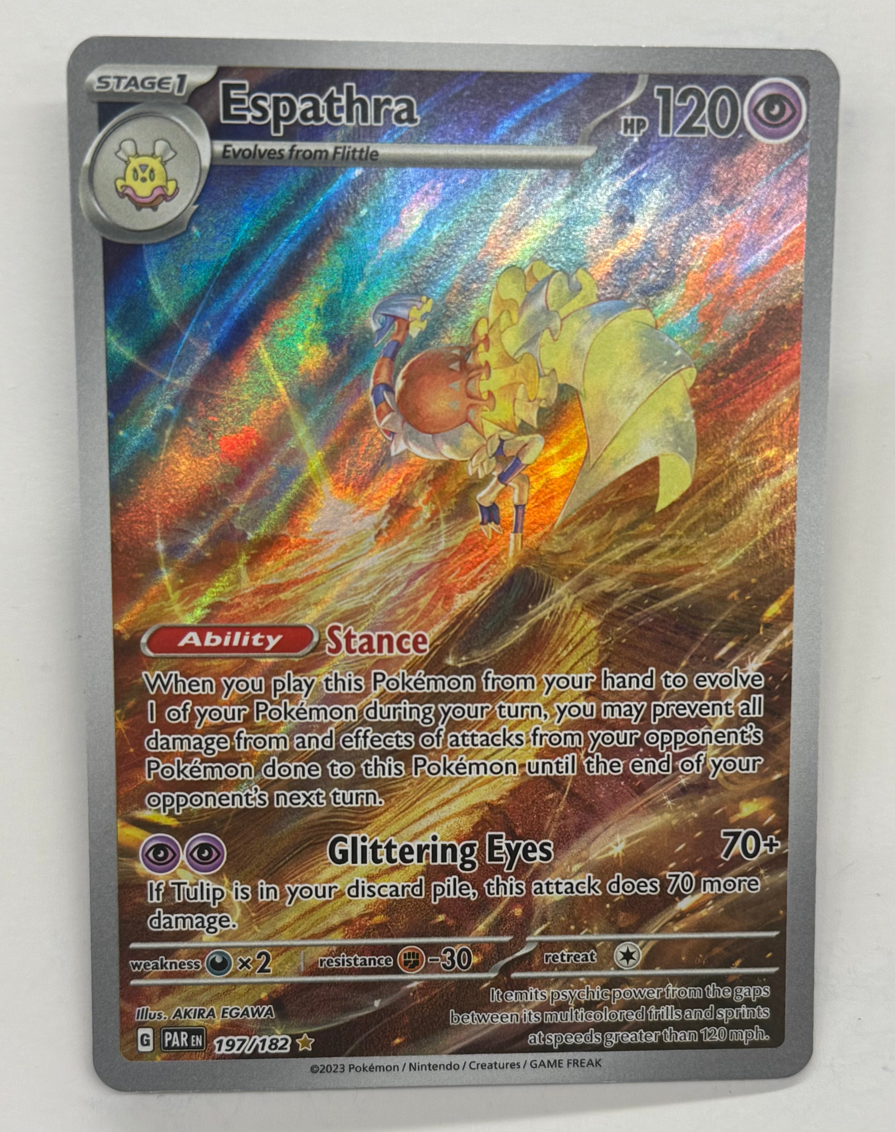 Pokémon TCG - Paradox Rift Espathra 197/182 NM