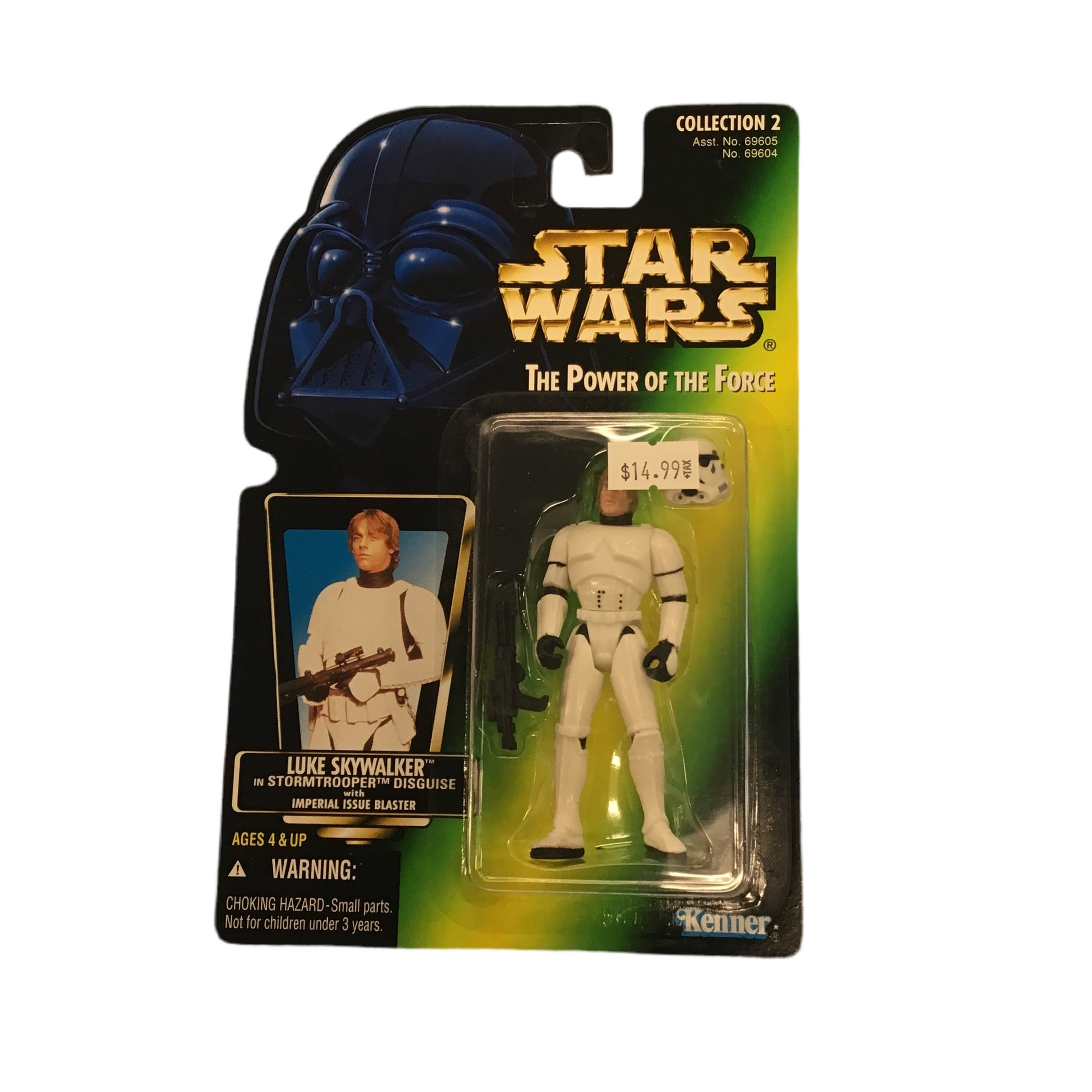 Kenner Star Wars The Power Of The Force Luke Skywalker in Stormtrooper Disguise