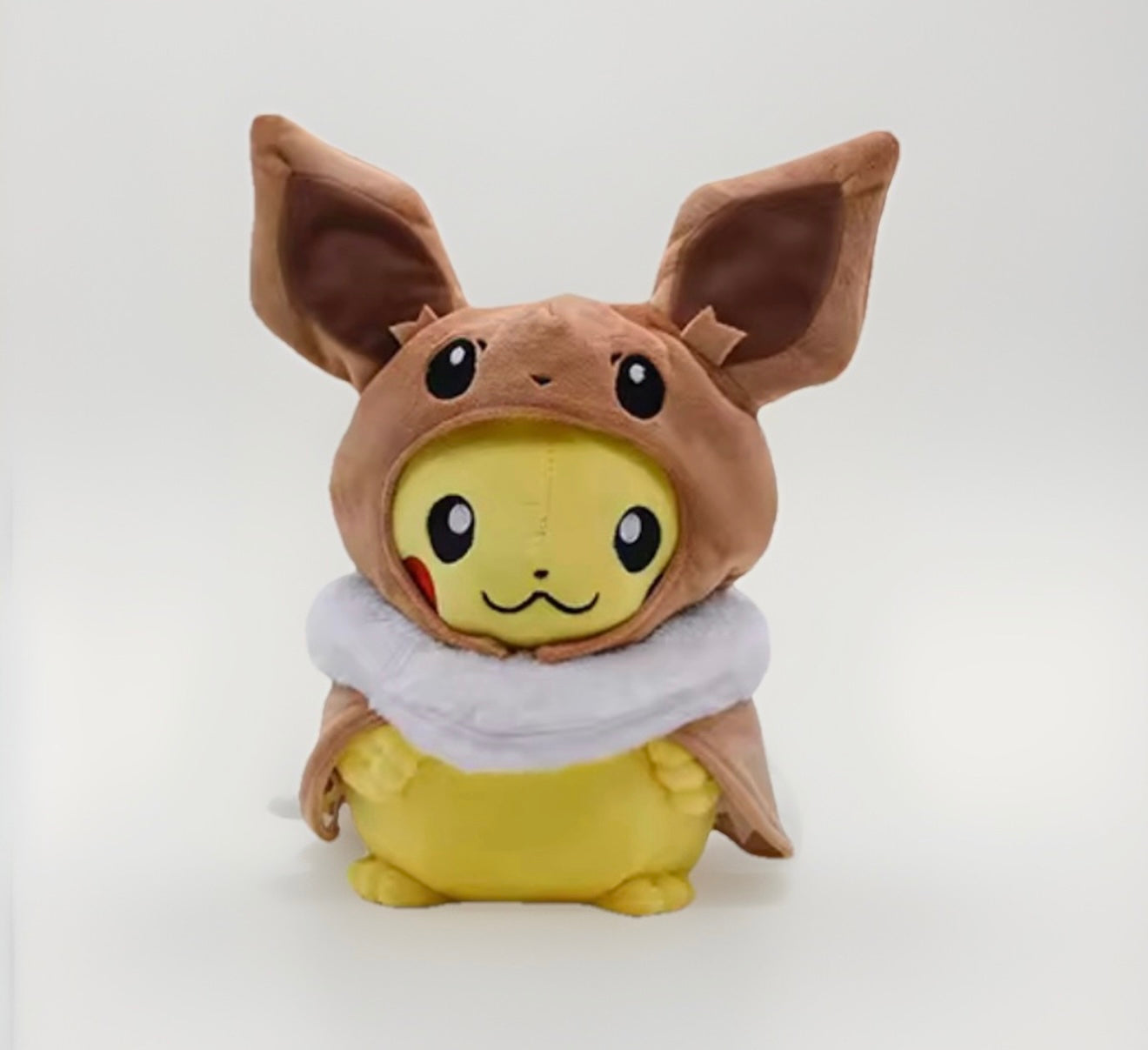 Pokémon Eevee Poncho Pikachu Plush (Large)