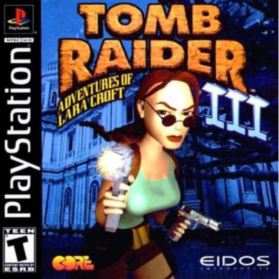 Playstation Tomb Raider III Adventures of Lara Croft Video Game