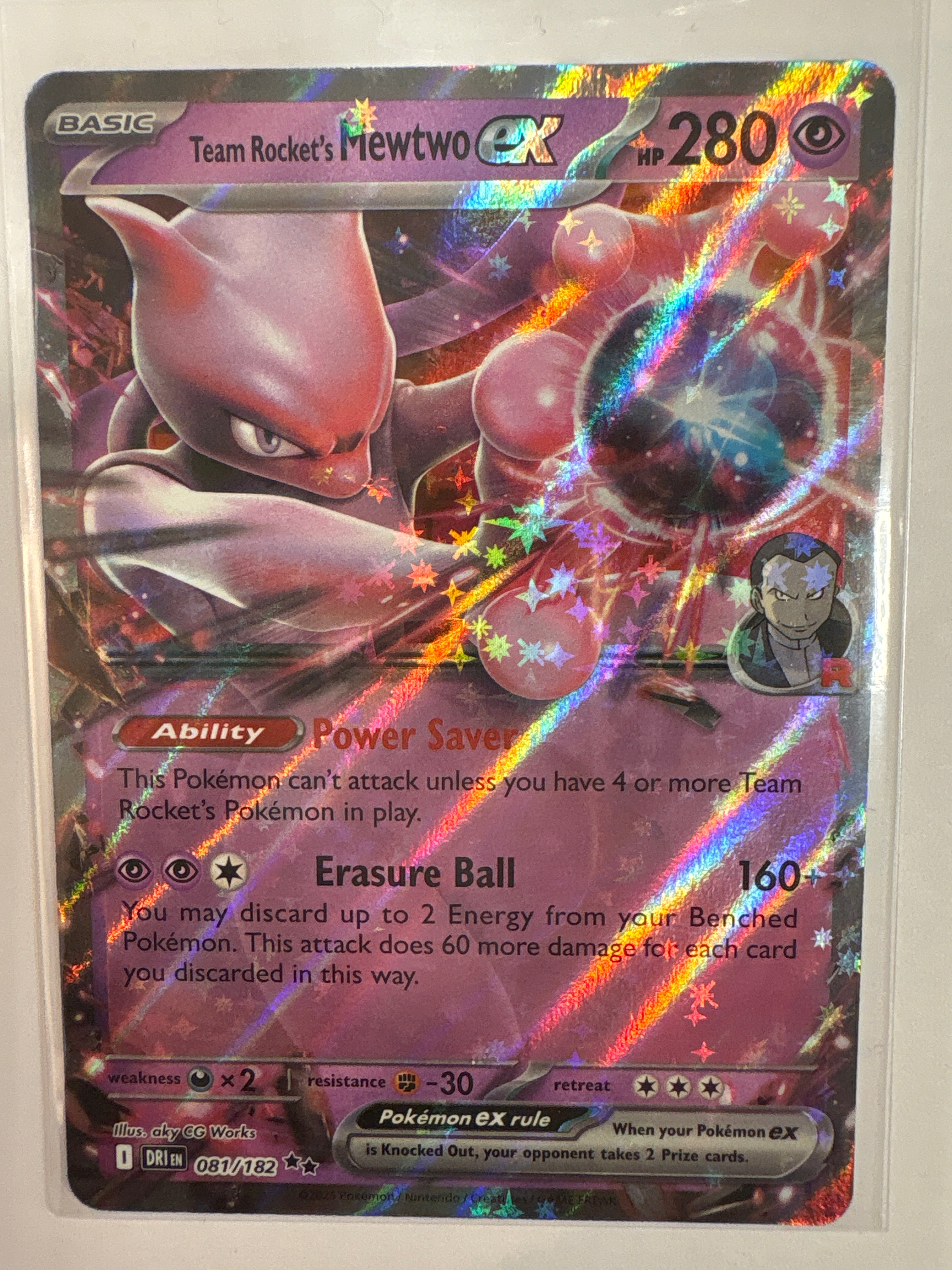Pokémon TCG Team Rocket's Mewtwo EX 081/182 Destined Rivals – True  Believers Gaming and Collectibles