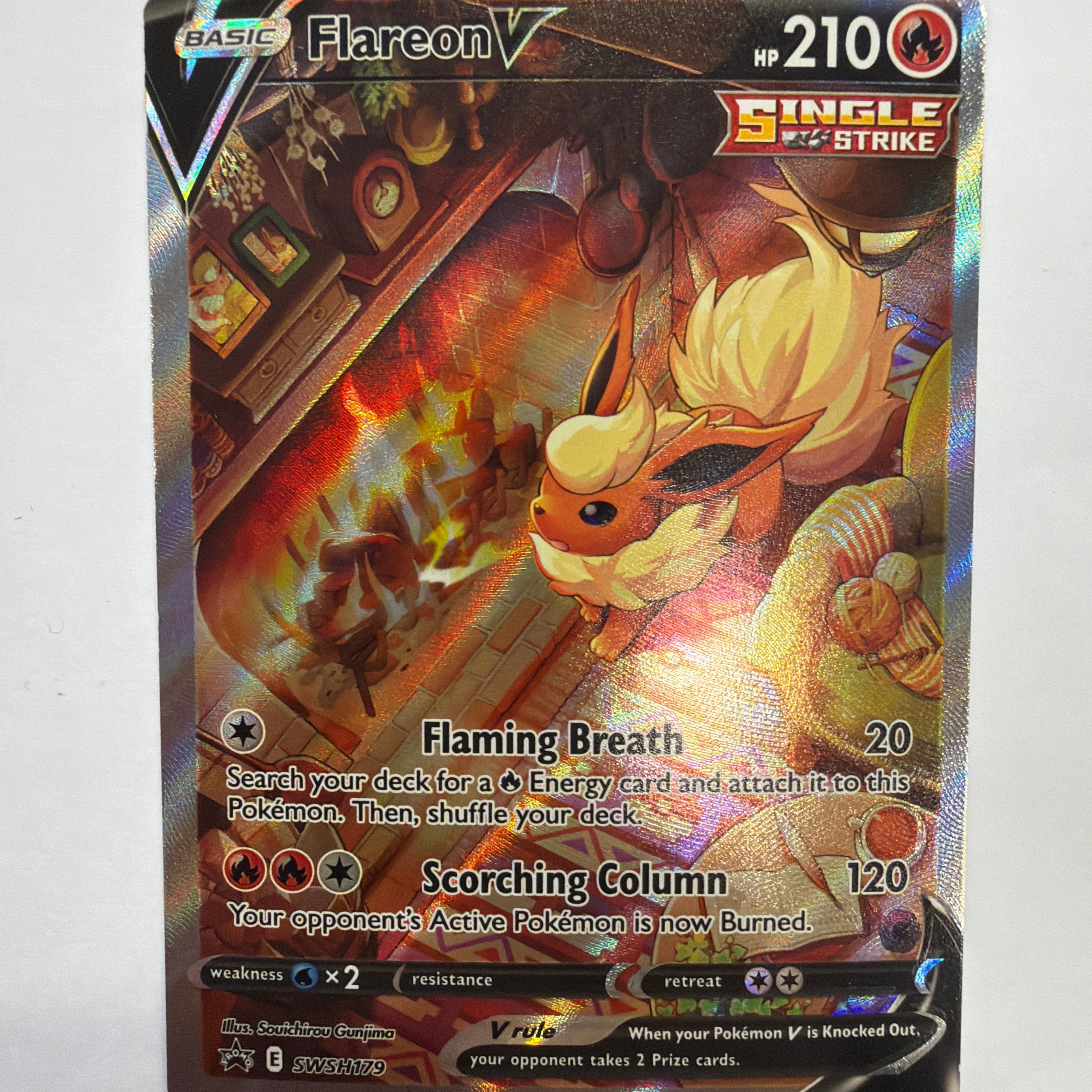 Pokémon TCG - Sword & Shield Promo Cards Flareon V SWSH179 NM