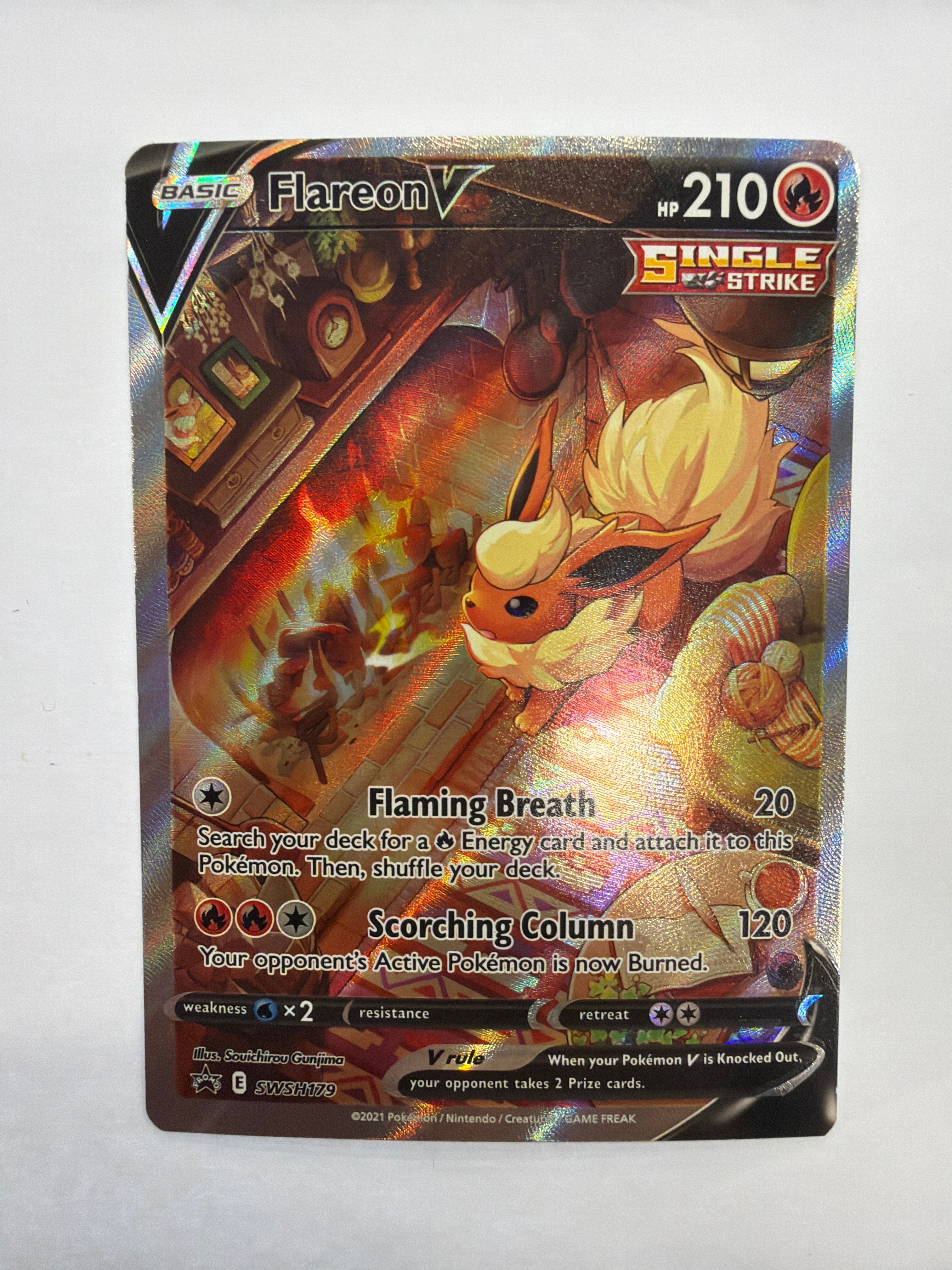 Pokémon TCG - Sword & Shield Promo Cards Flareon V SWSH179 NM