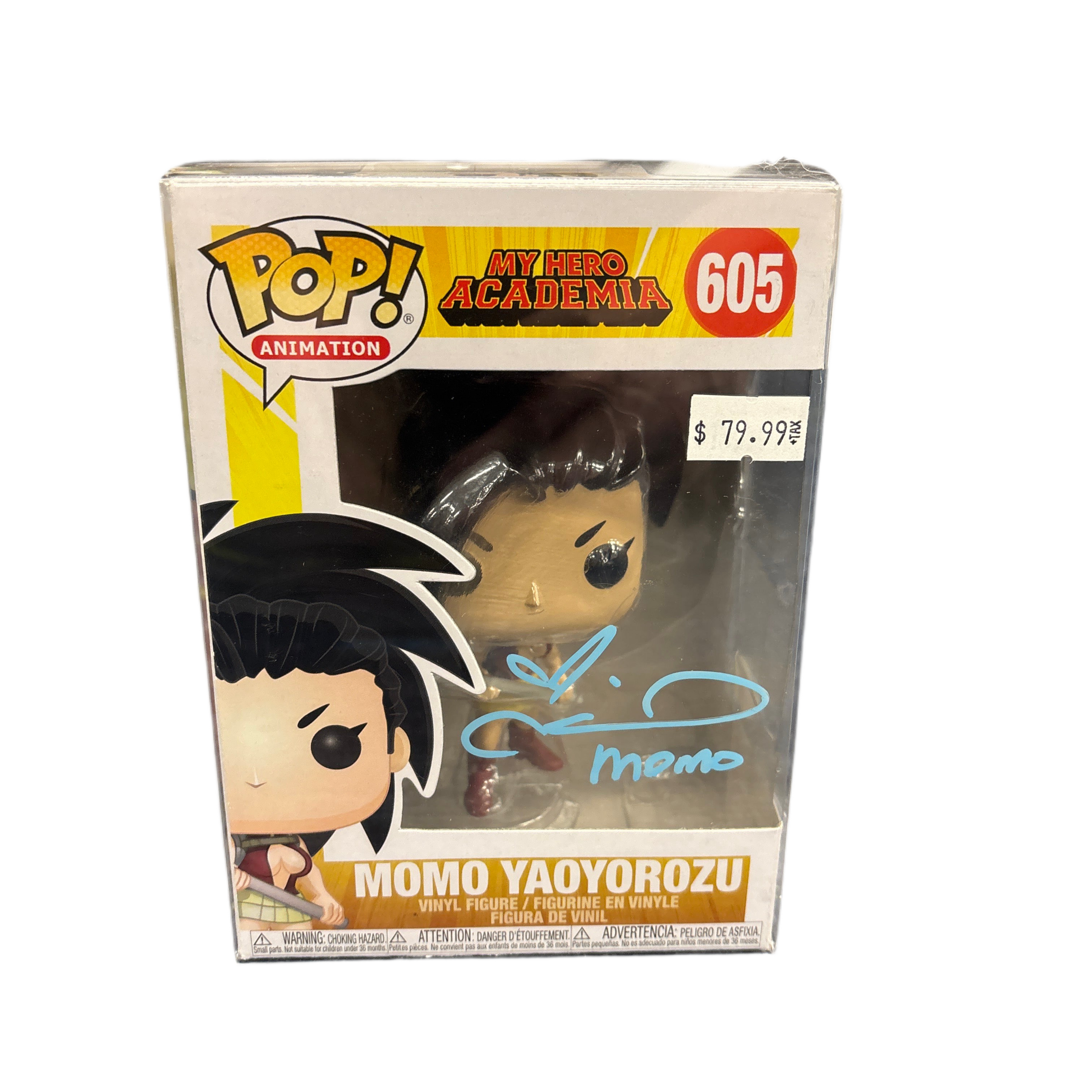 SIGNED Funko Pop! Animation My Hero Academia Momo Yaoyorozu #605
