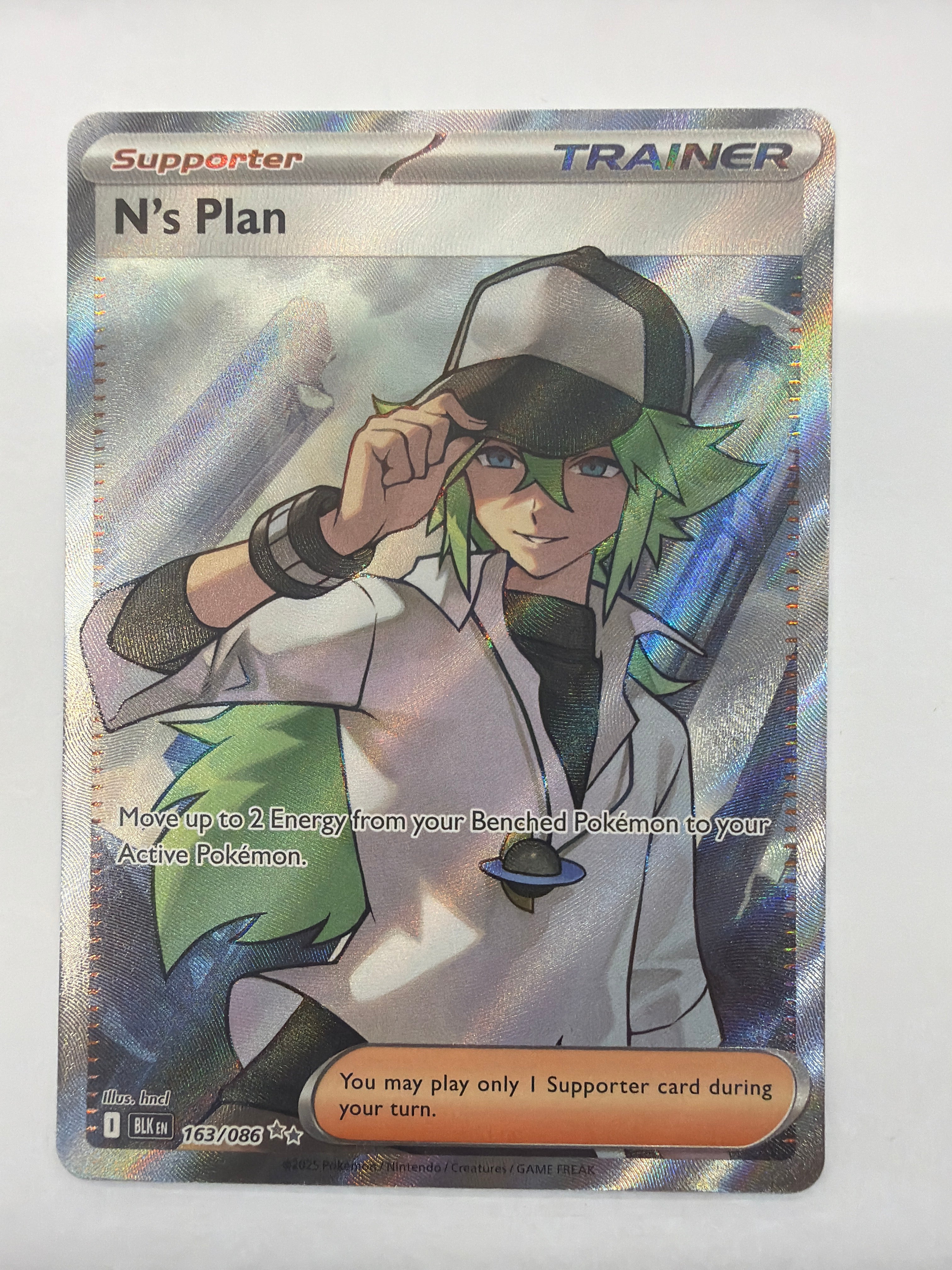 Pokémon TCG - Black Bolt N's Plan 163/086 NM