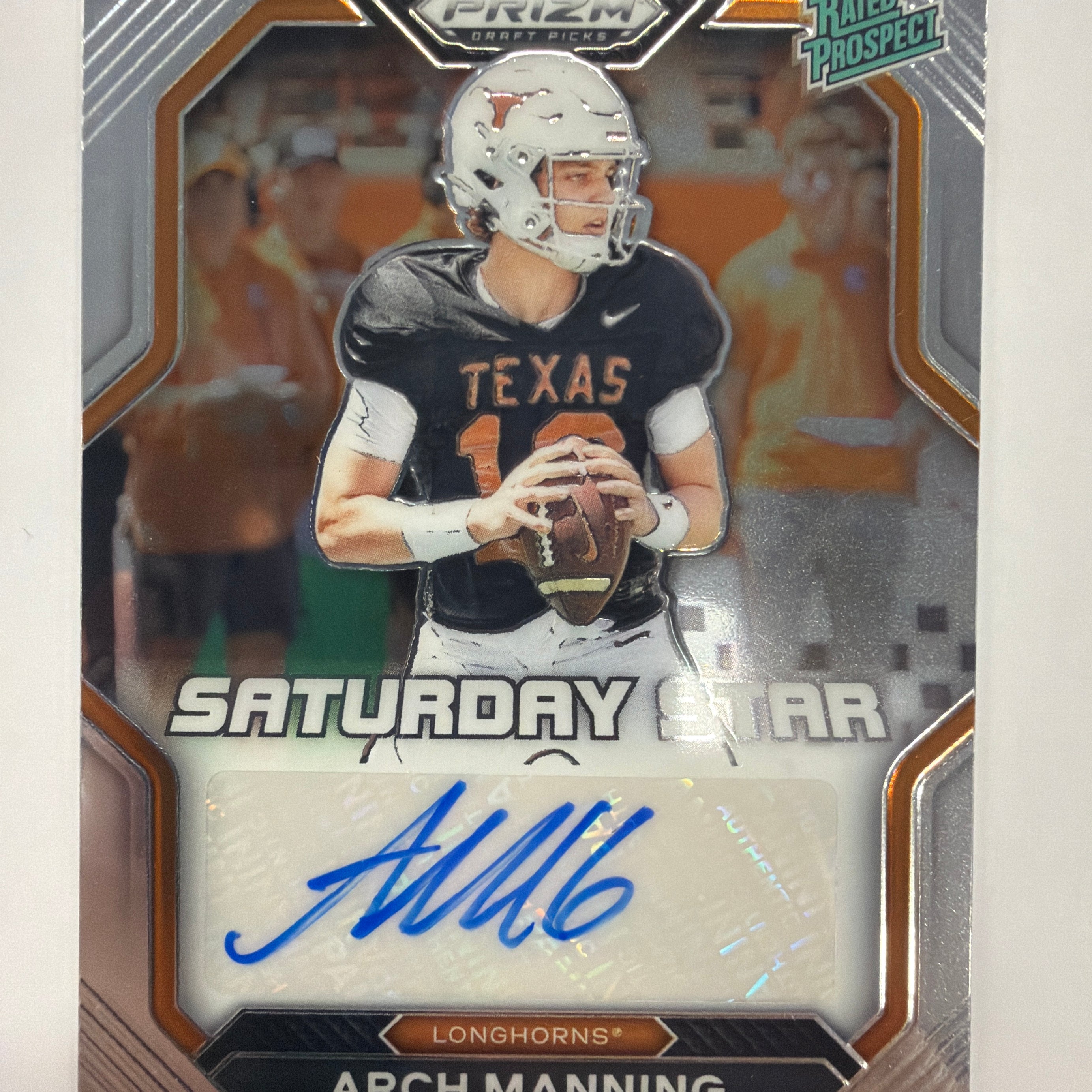 2023 Panini Prizm Draft Picks Arch Manning Silver Auto No. SSS-ARM