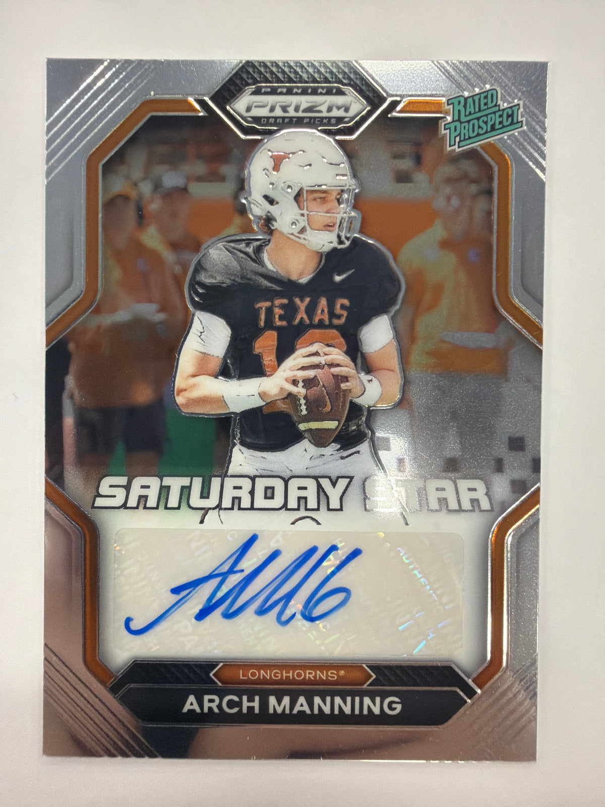 2023 Panini Prizm Draft Picks Arch Manning Silver Auto No. SSS-ARM