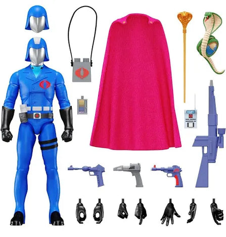 Hasbro Super7 Ultimates! G.I.Joe Cobra Commander Enemy Leader Action Figure
