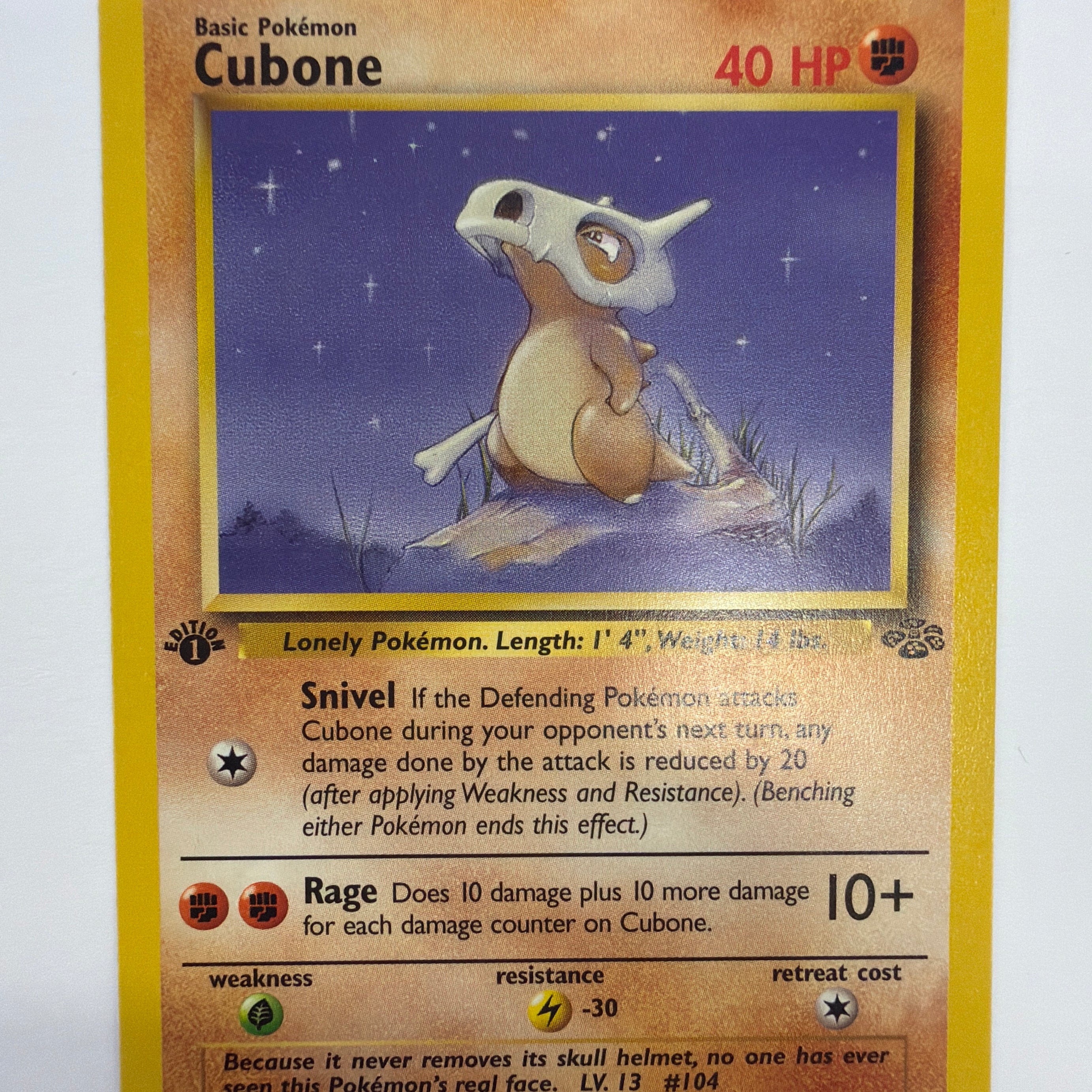 Pokémon TCG - Jungle 1st Edition Cubone 50/64 Non-Holo NM