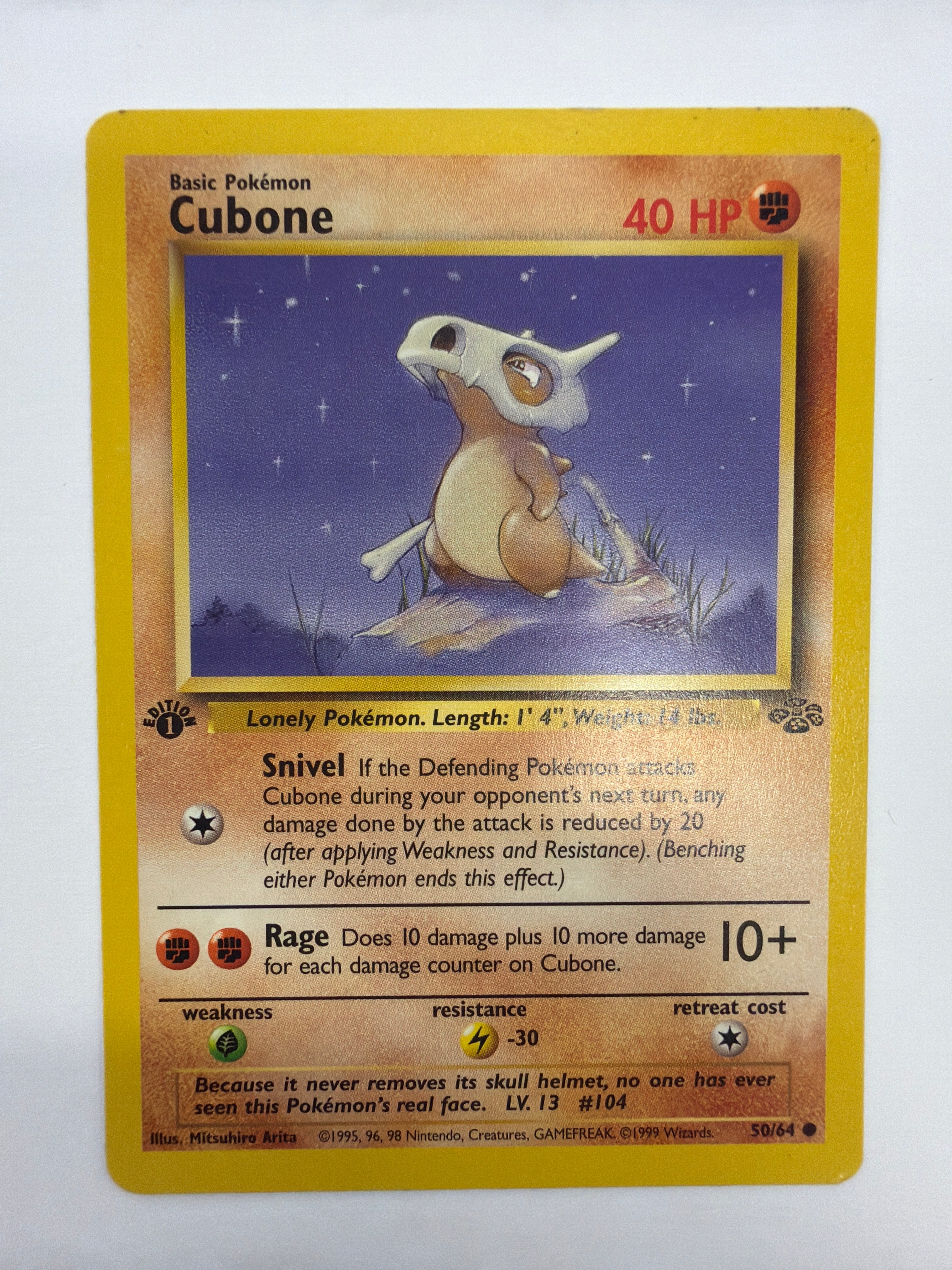 Pokémon TCG - Jungle 1st Edition Cubone 50/64 Non-Holo NM