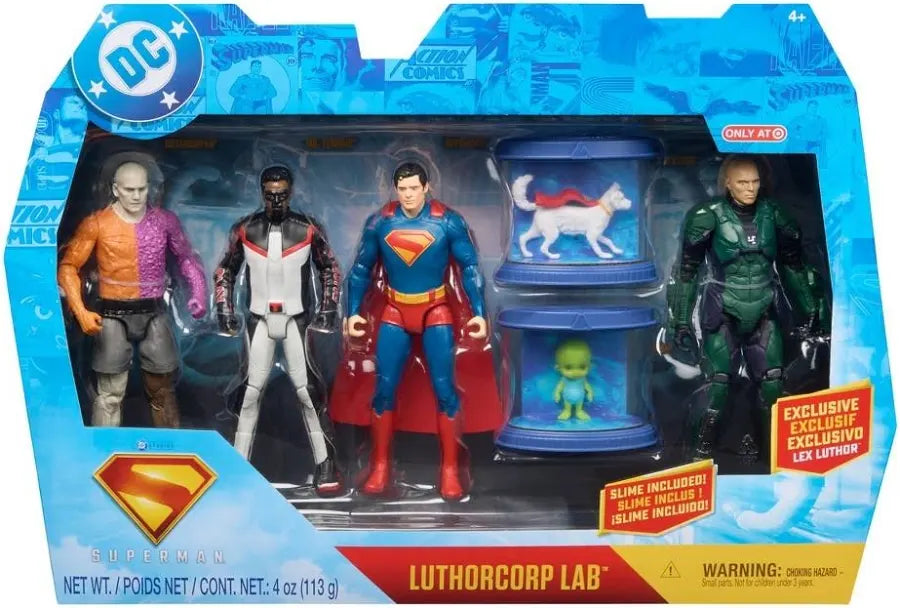 Spin Master DC Studios Superman Luthorcorp Lab Target Exclusive Action Figure Set