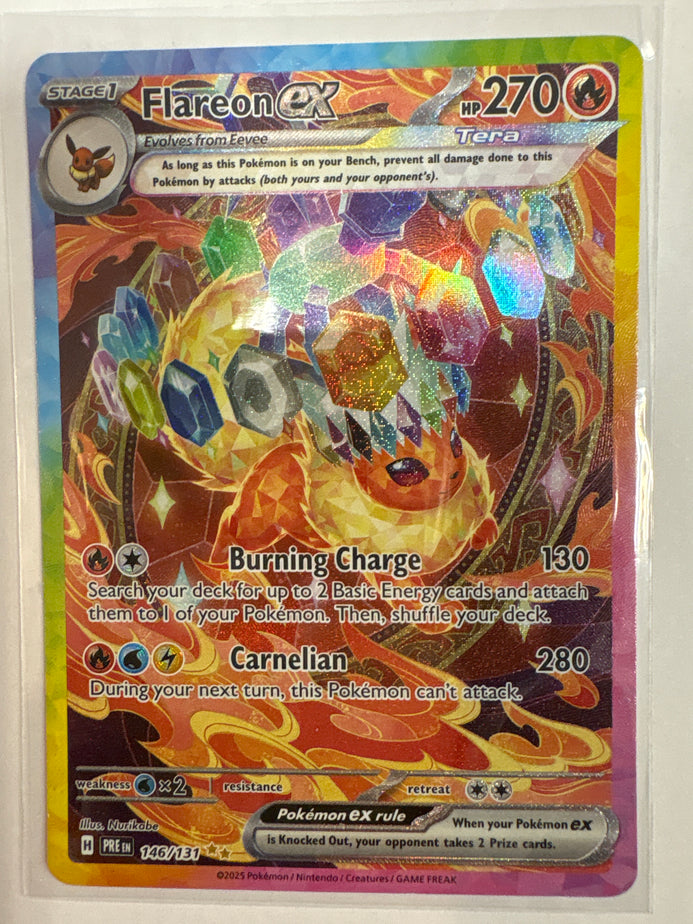 Pokemon TCG Flareon EX 146/131 Prismatic Evolutions Special Illustrati –  True Believers Gaming and Collectibles