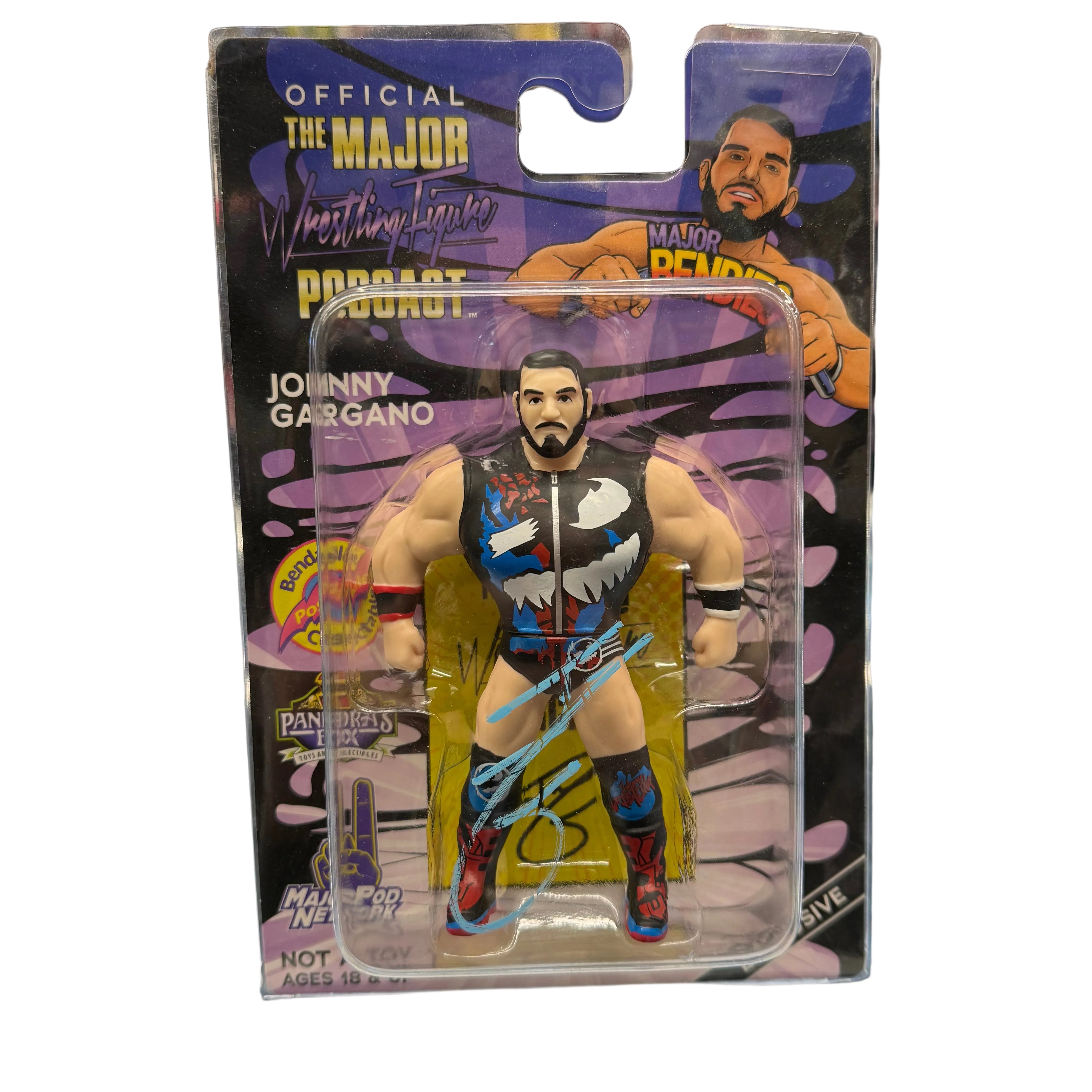 Major Bendies Pandora’s Box Exclusive Johnny Gargano Signed Figure